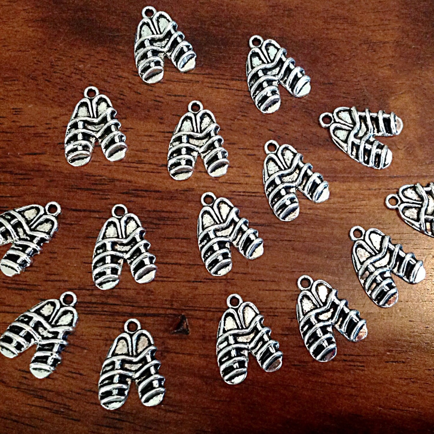 Bulk 20 Shoe Charms, Shoes of Peace & Peparation, Armor of God, Sandal Charms, Jesus Charms, Shoe Charms, Shoe of Peace Charms, Findings,