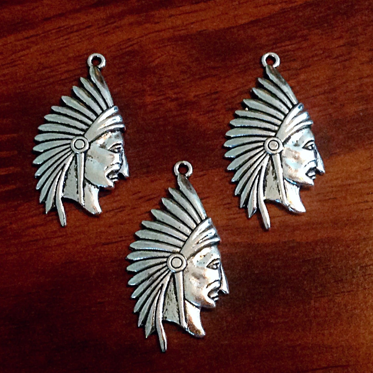 12pcs, Indian Head Charms, Headdress Charms, Indian Head Pendants, Native American Charms, Indian Charms, Jewelry Supplies, Findings