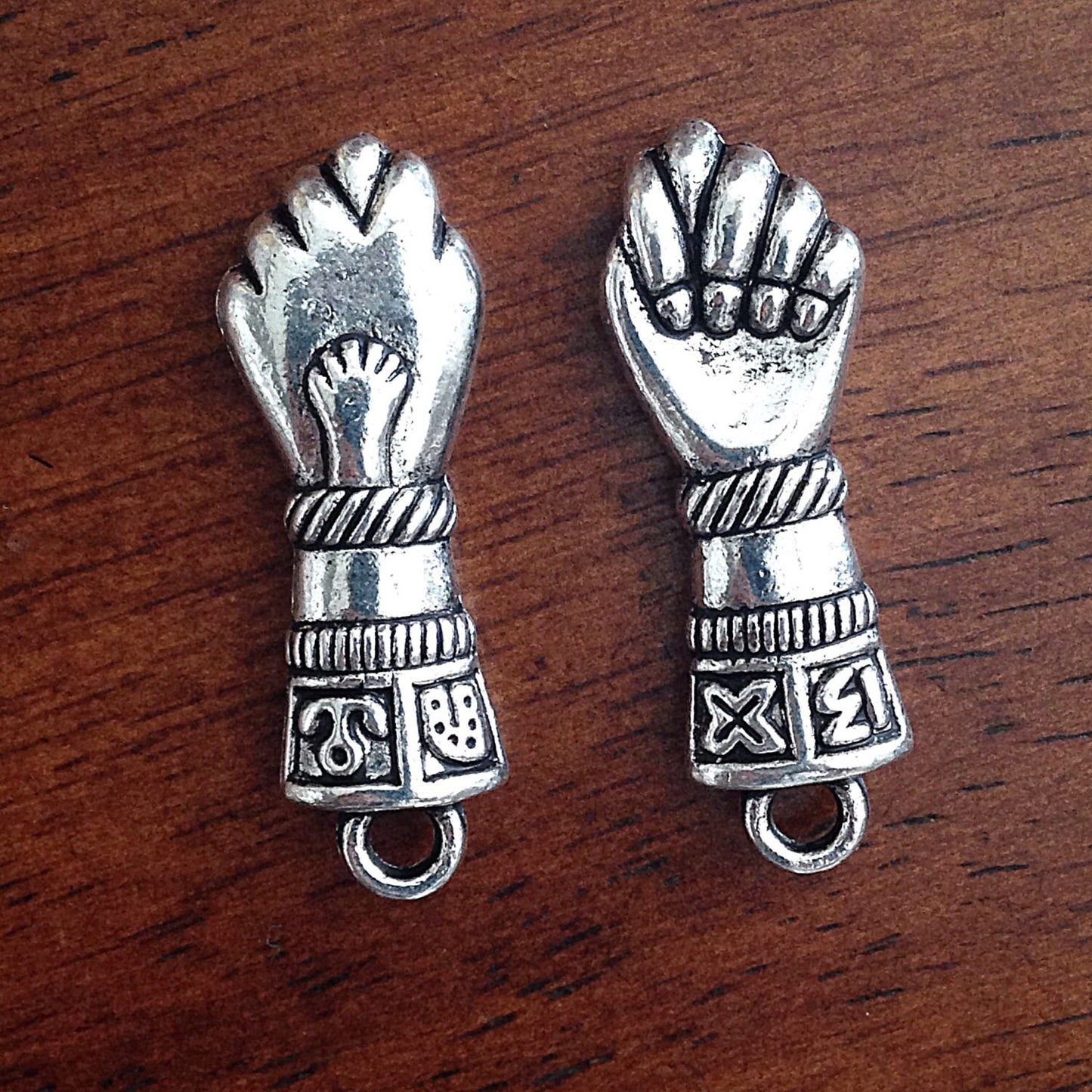 5pcs Figa Pendants, Figa Fist Charms, Antique Silver Charms, Brazilian Figa Charms, Good Luck Amulet, Meditation, Om, Buddha, Findings