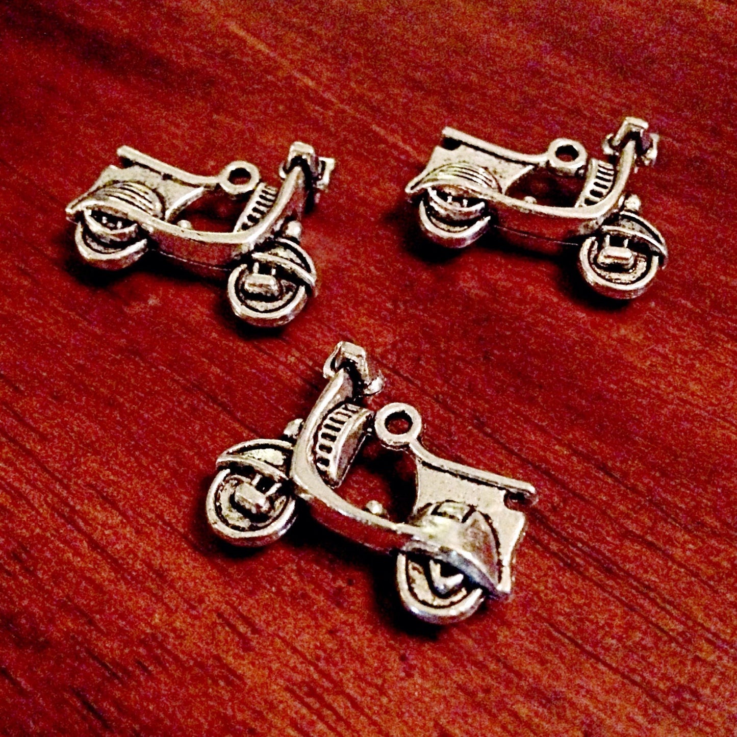 20 Scooter Charms, Antique Silver Charms, Scooter, Motocycle Charms, Scooter Charms, Sports Charms, Findings, Crafts and Jewelry Supplies