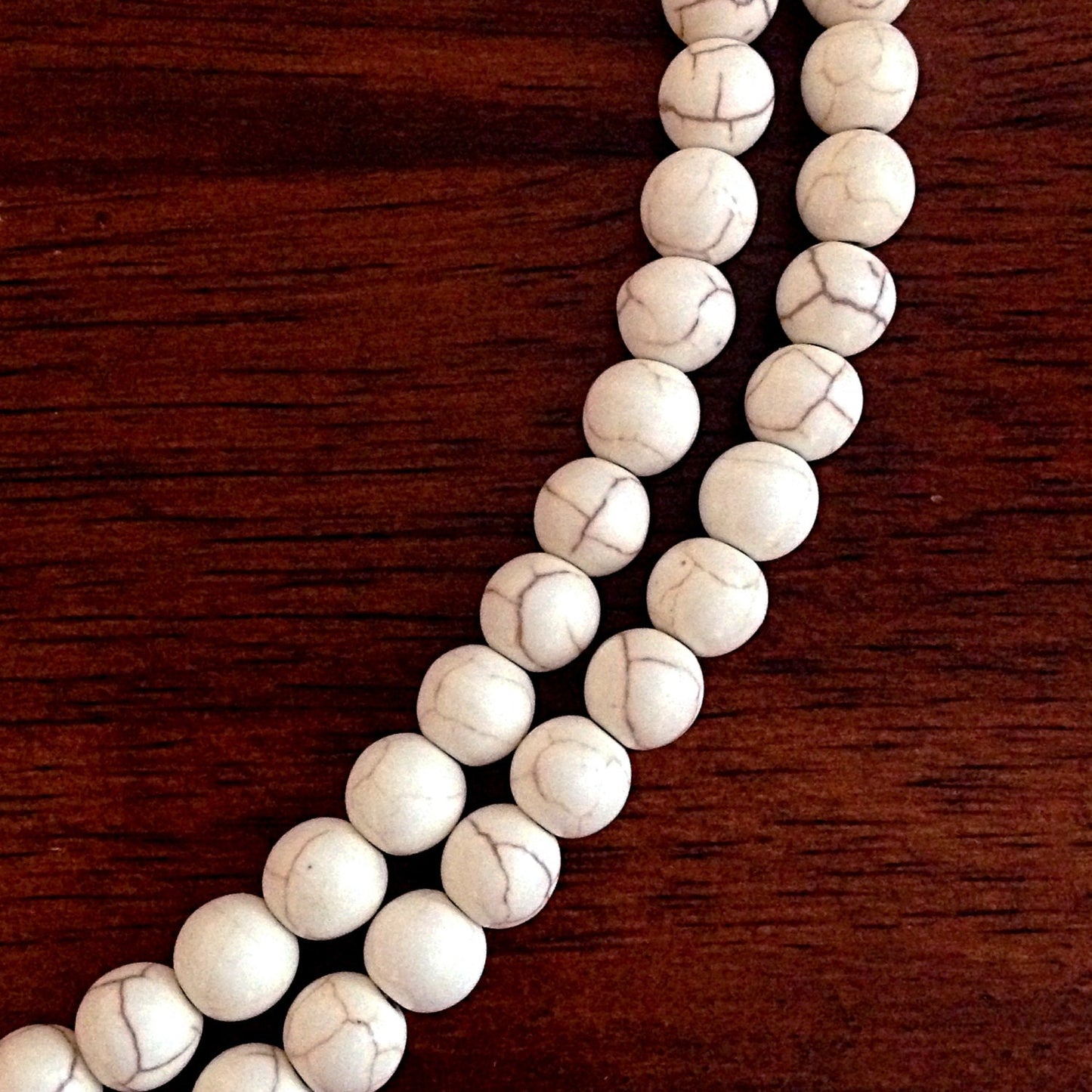 Bulk 90 pcs, 8mm Turquoise Beads, Howlite Beads, Turquoise Beads, Beige Turquoise Beads, Spacer Beads, Craft and Jewelry Supplies, Finding