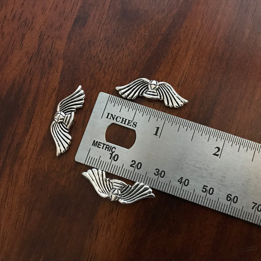 20pcs, Angel Wings Spacer Charms, Antique Silver Wing Charms, Spacer Wings Charms, Angel Wing Charms, Connector Charms, Angel Wing Pendants, Findings, Jewelry Supplies
