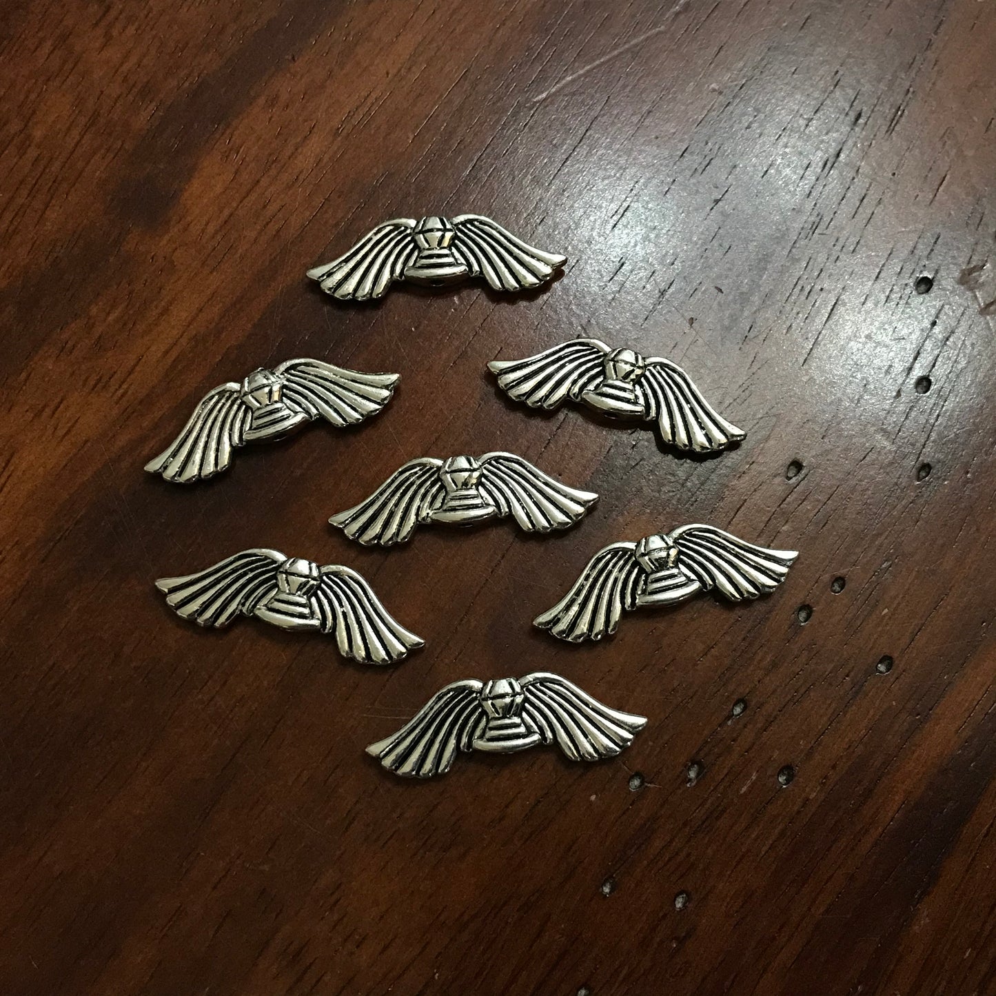 20pcs, Angel Wings Spacer Charms, Antique Silver Wing Charms, Spacer Wings Charms, Angel Wing Charms, Connector Charms, Angel Wing Pendants, Findings, Jewelry Supplies