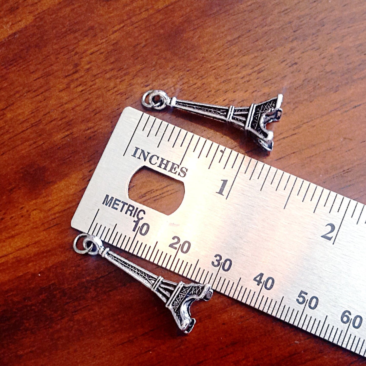 20pcs Eiffel Tower Charms, Antique Silver Charms, Double Sided Eiffel Tower Charm, 3-D Eiffel Tower, Paris Charms, European Charms, Findings