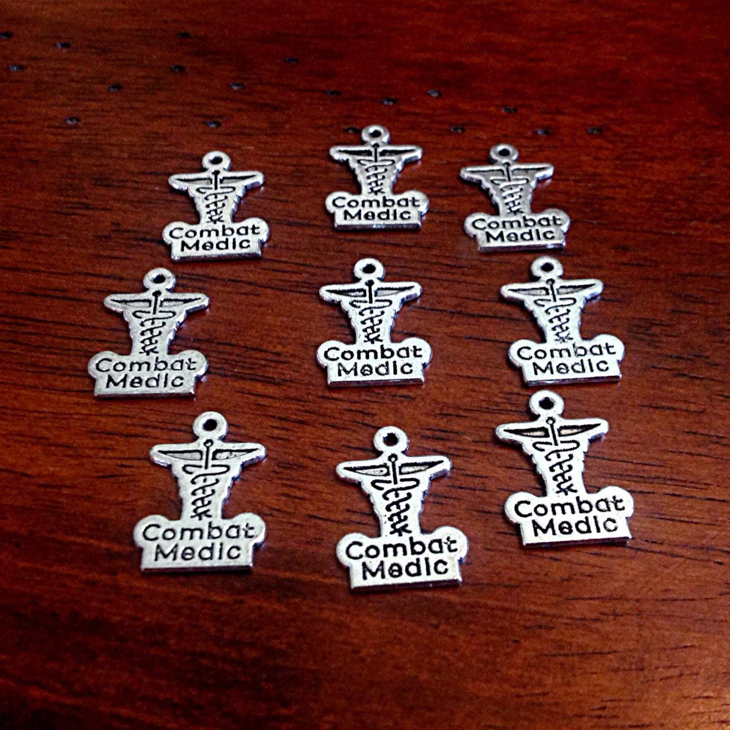 25pcs, Medical Charms, Antique Silver Charms, Medic Charms, Military Medical Charms, Medic Charms, Army Charms, Nursing Charms, FindingS