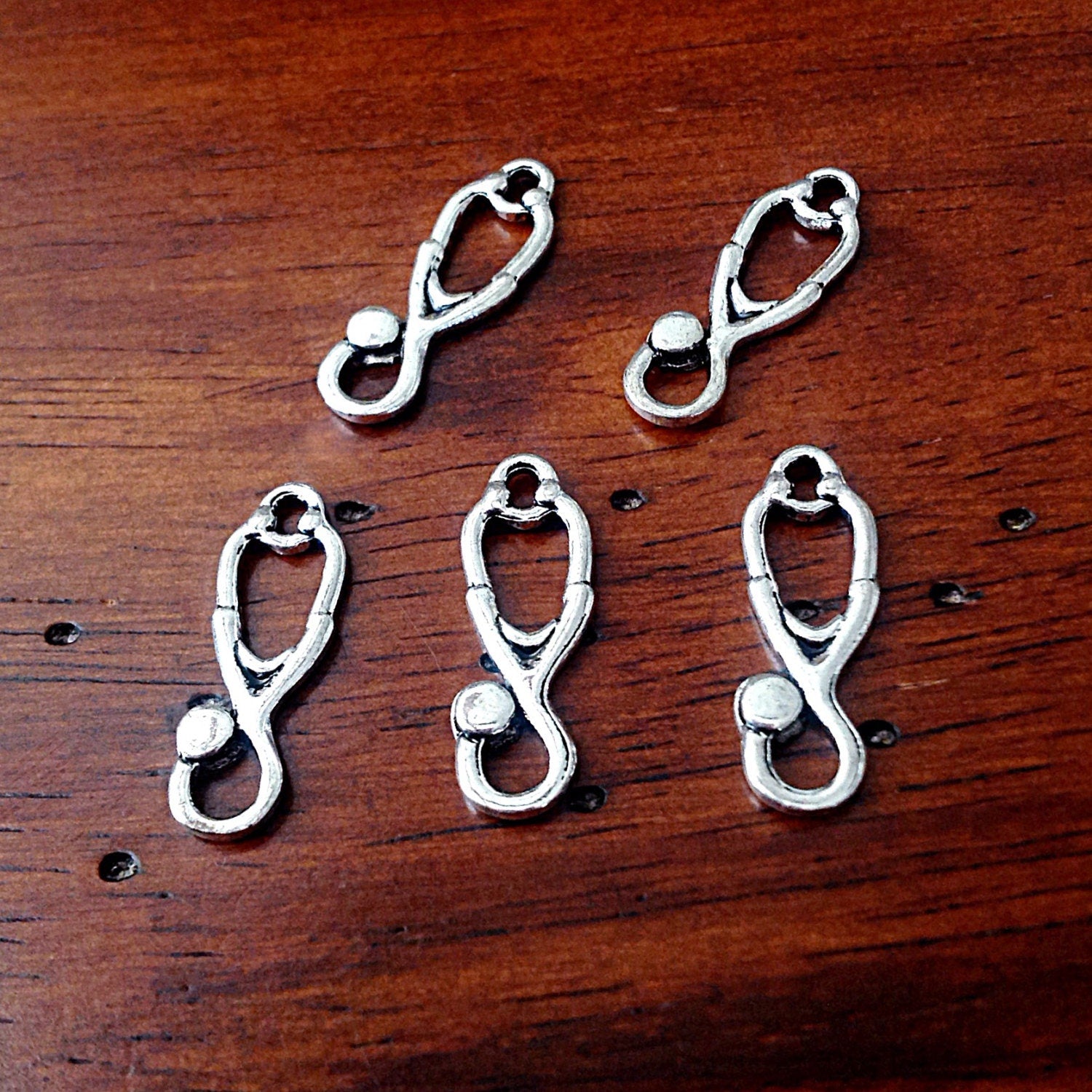 20pcs, Stethoscope Charms, Antique Silver Charms, RX Charms, Doctor Charms, Medical and RN Charms, EMS Charms, Findings, Jewelry Supplies