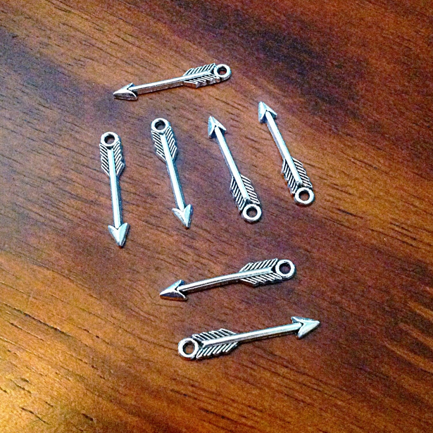 25pcs, Arrow Charms, Small Arrow Charms, Bow & Arrow Charms, Tiny Arrow Charms, Silver Cupid Arrow Charms, Dream Catcher Charms, Findings