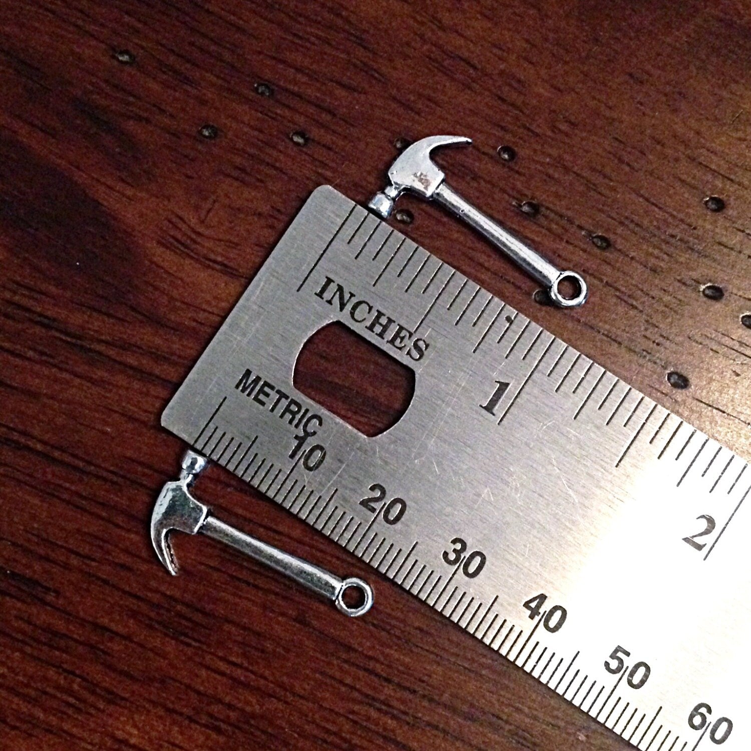 25pcs, Hammer Charms, Antique Silver Charms, Fire Dept Charms, Small Hammer Charms, Tools Charms, Findings, Jewelry and Craft Supplies