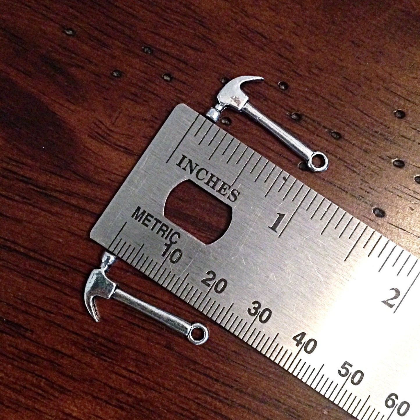 50pcs, Hammer Charms, Antique Silver Hammer Charms, Handyman’s Hammer Charms, Fireman Charms, Small Hammer Charms, Tools Charms, Findings