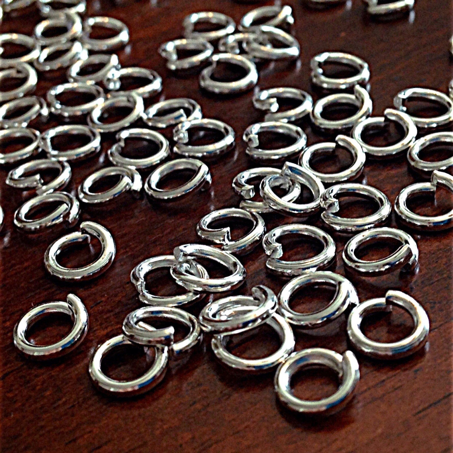 Strong Jump Rings, 100pcs, 6x1.2mm Jump Rings, 16 Gauge Heavy Duty 6mm x 1.2mm Jumprings, Industrial Strength Jump Rings, Findings