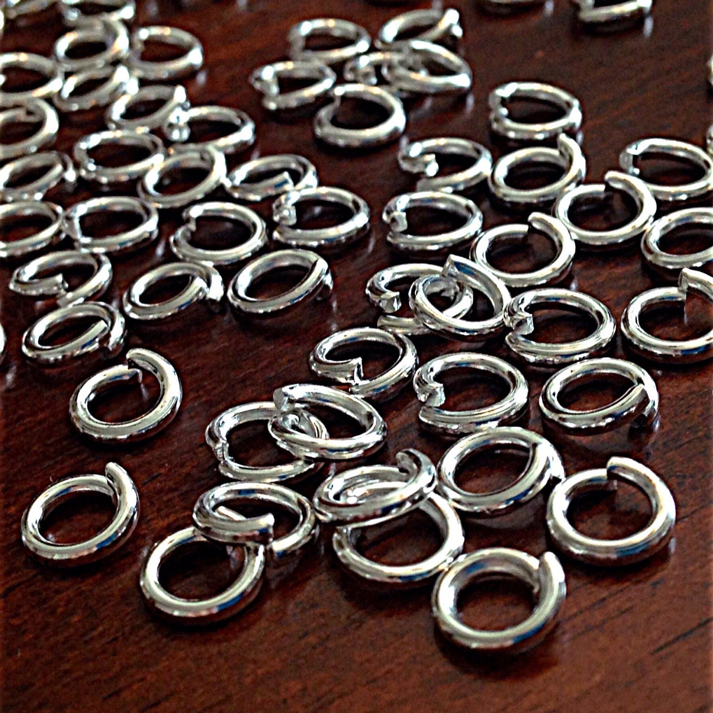 Strong Jump Rings, 100pcs 8x1.2mm Jump Rings, 16 Gauge Heavy Duty 8 x 1.2mm Jumprings, Industrial Strength Jump Rings, Findings