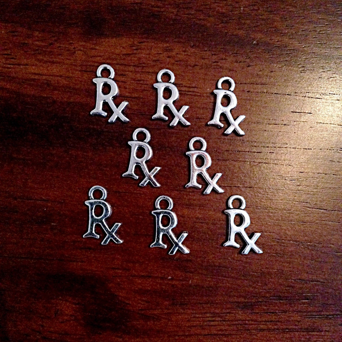 20pcs, RX Charms, Antique Silver Charms, RX Pendants, RX Pharmacy Charms, Pharmacist Charms, Prescription Charm, Medical Charms, Findings
