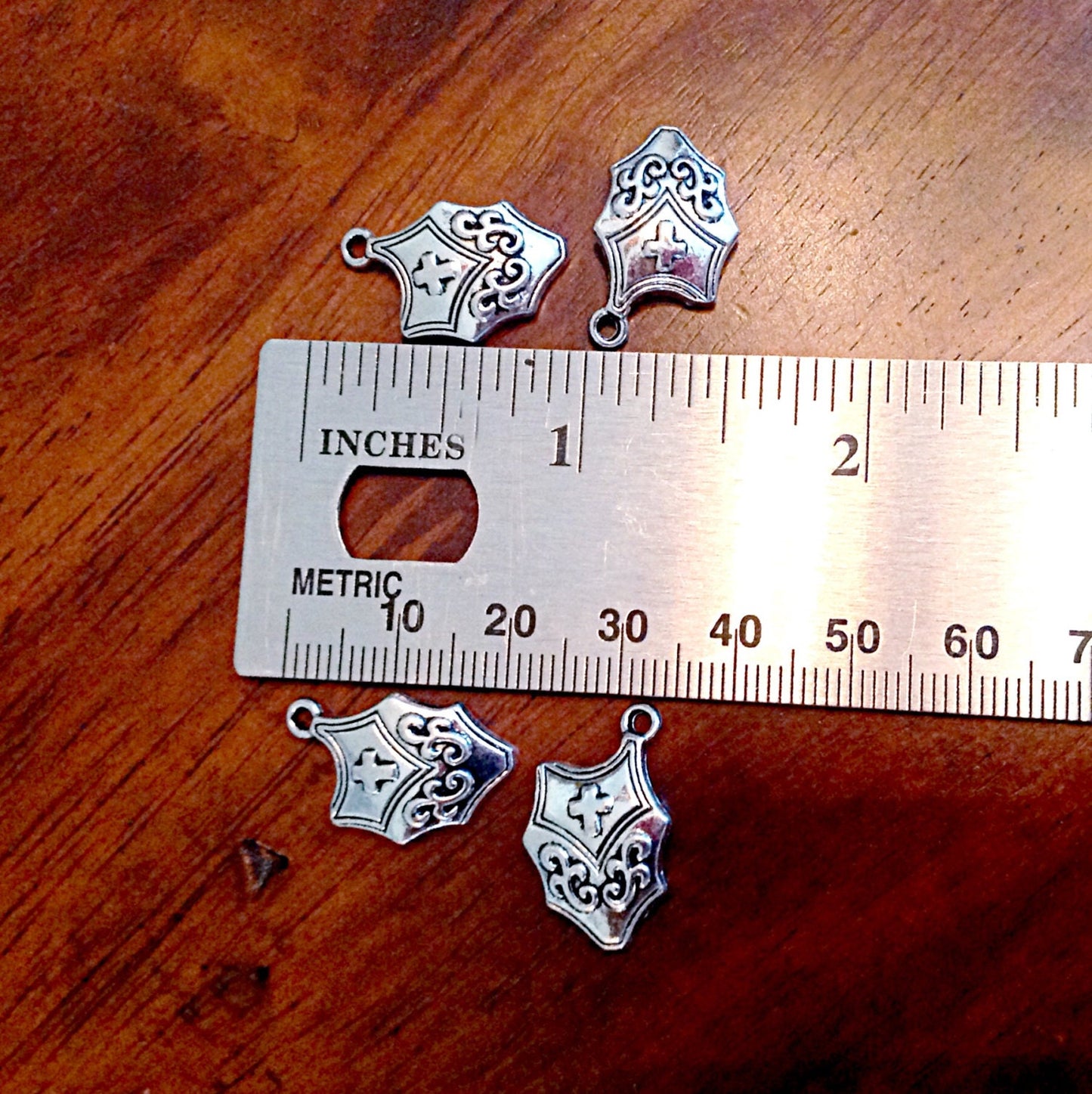 20pcs, Shield Charms, Shield of Faith Charms, Armor of God Charms, Ephesians 6:10-18, Antique Silver Shield Pendants, Findings