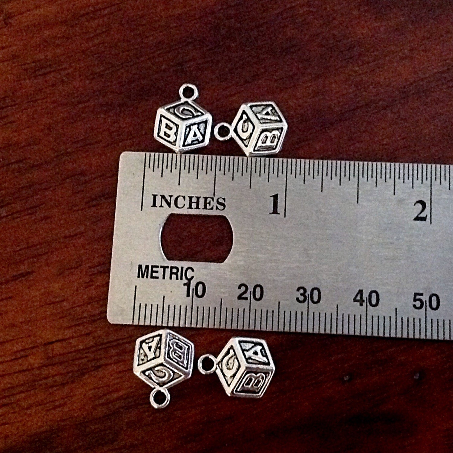 Bulk 25 Baby Blocks Charms, Antique Silver Charms, Baby Shower Charms, Alphabet Charms, ABC Charms, Charms, Craft and Jewelry Supplies