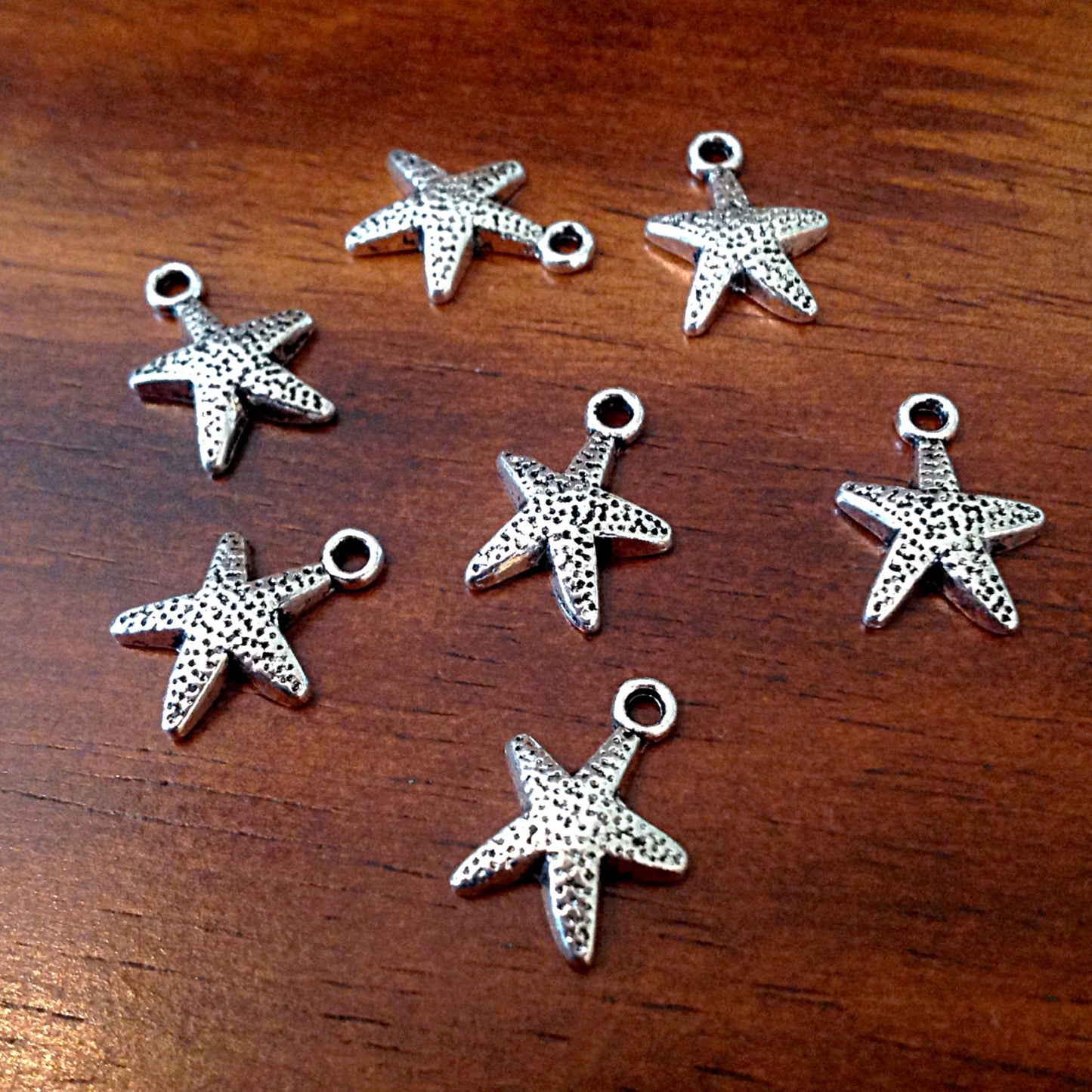 25pcs Starfish Charms Bulk, Charms, Starfish Charms, Star Fish Charms, Sea Shell Charms, Beach Charms, Jewelry and Craft Supplies