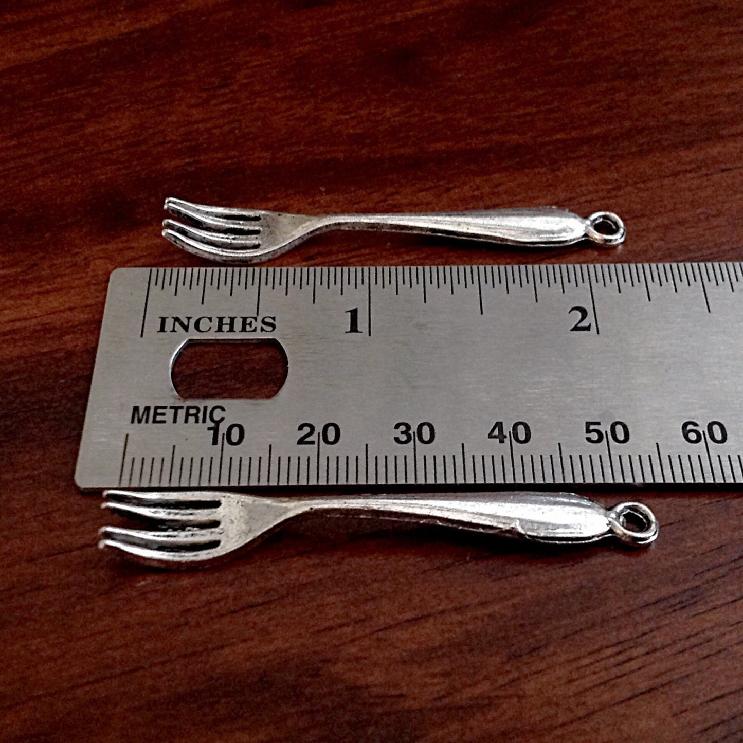 20pcs, Fork Charms, Antique Silver Fork Charms, Silverware Charms, Cooking Charms, Large Fork Charms, Findings, Crafts and Jewelry Supplies