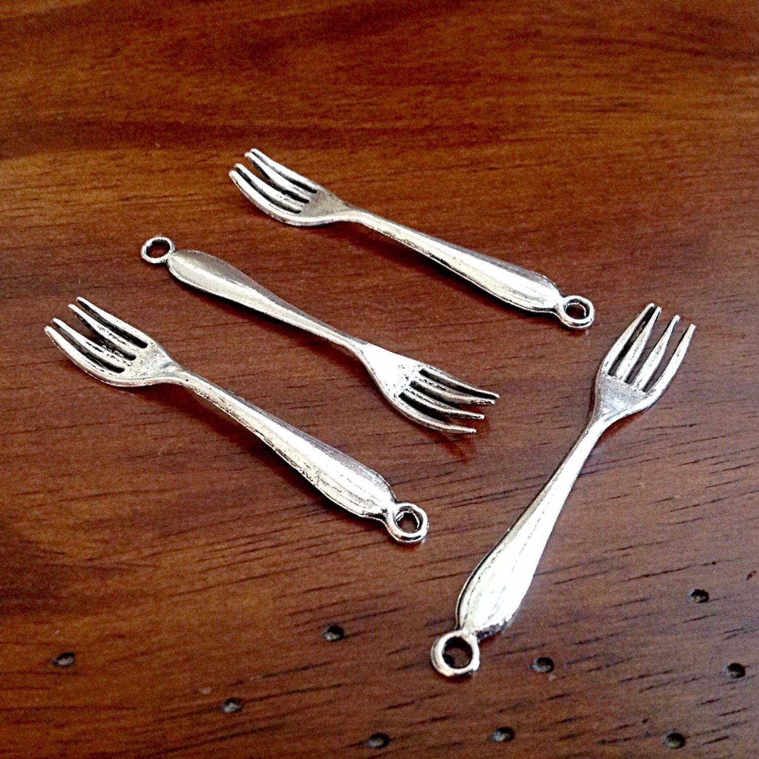 20pcs, Fork Charms, Antique Silver Fork Charms, Silverware Charms, Cooking Charms, Large Fork Charms, Findings, Crafts and Jewelry Supplies
