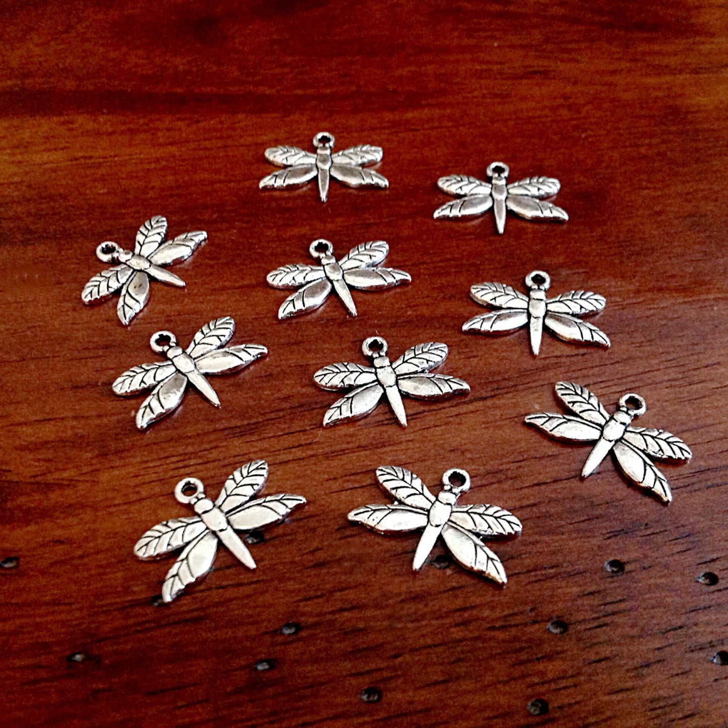 Dragonfly Charms, 25pcs, Charms Bulk, Silver Charms, Silver Dragonfly Charms, Dragonfly Pendants, Bird Charms, Jewelry Supplies, Findings