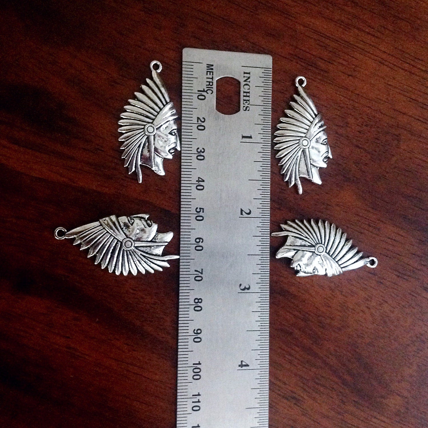 12pcs, Indian Head Charms, Headdress Charms, Indian Head Pendants, Native American Charms, Indian Charms, Jewelry Supplies, Findings
