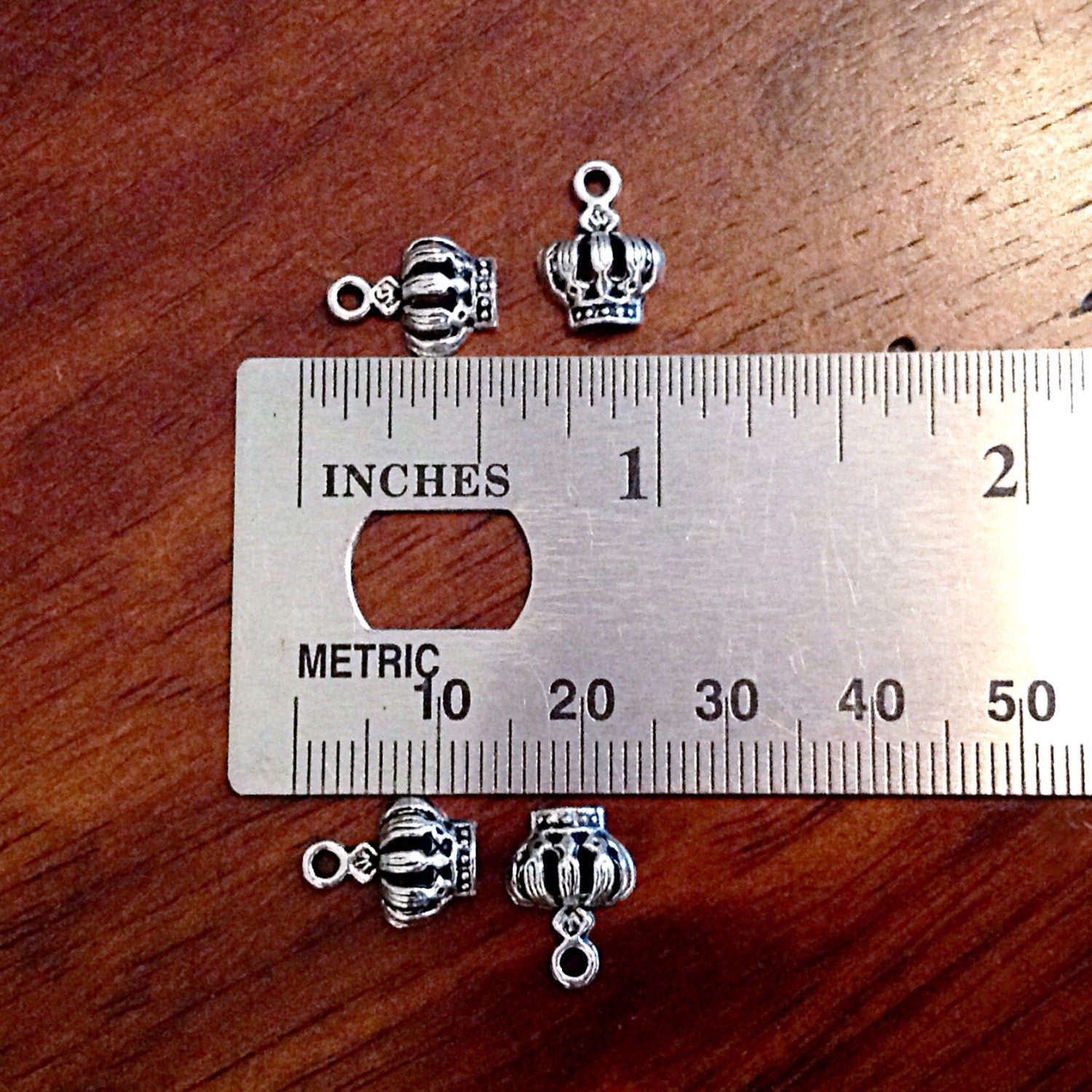 Bulk 25 Crown Charms, Princess Charms, Antique Silver Charms, Baby Shower Charms, Baby Crown Charms, Tiny Crown Charm, Findings, Crafts
