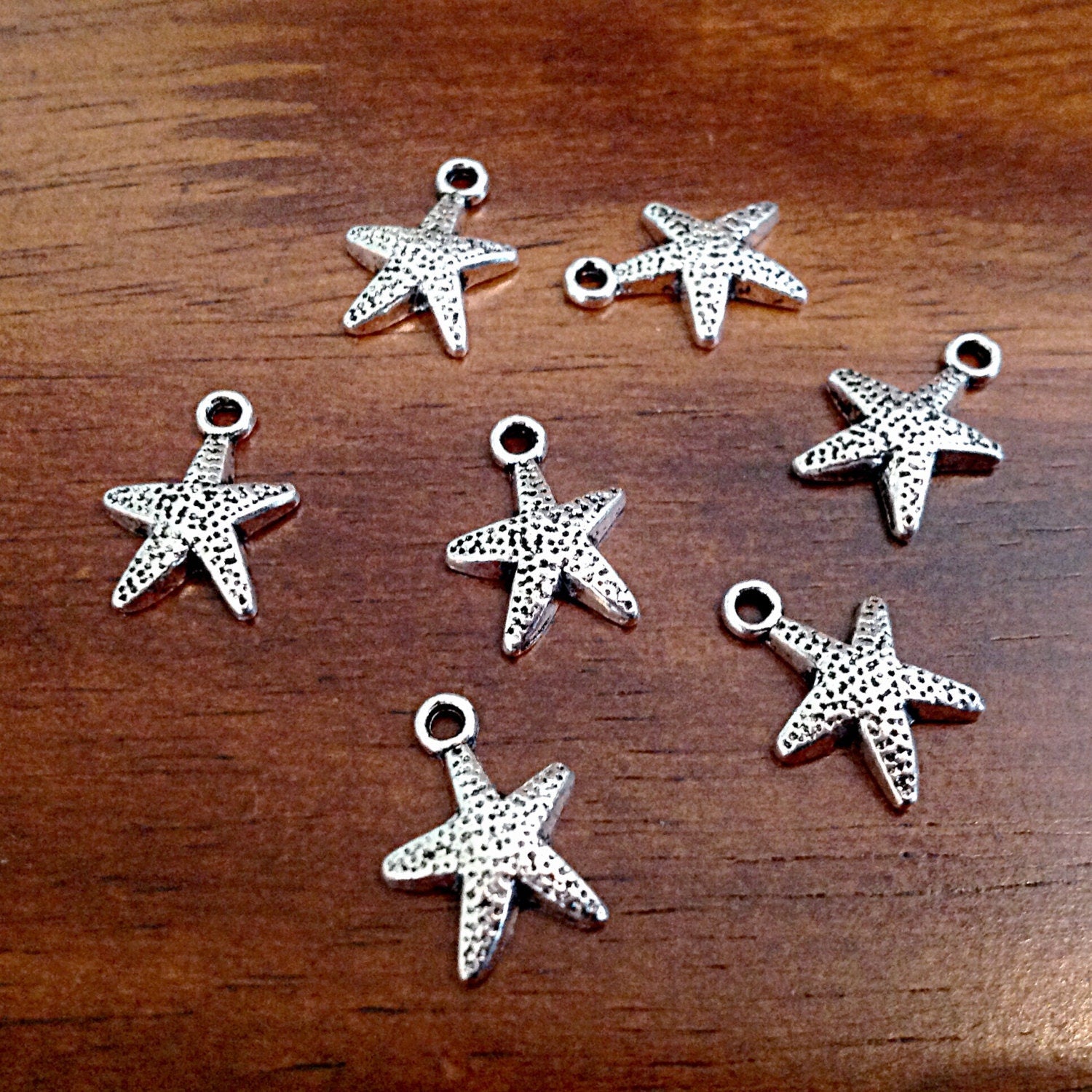 25pcs Starfish Charms Bulk, Charms, Starfish Charms, Star Fish Charms, Sea Shell Charms, Beach Charms, Jewelry and Craft Supplies
