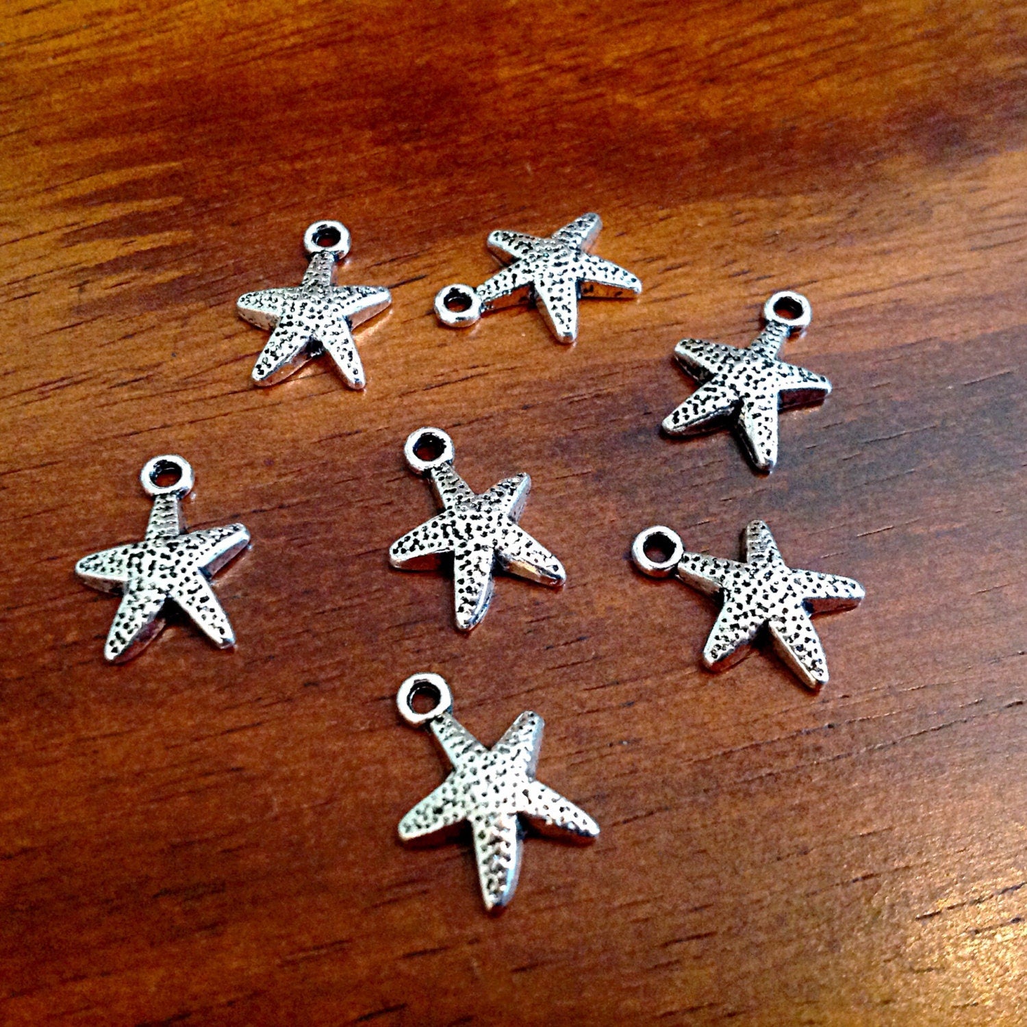 25pcs Starfish Charms Bulk, Charms, Starfish Charms, Star Fish Charms, Sea Shell Charms, Beach Charms, Jewelry and Craft Supplies
