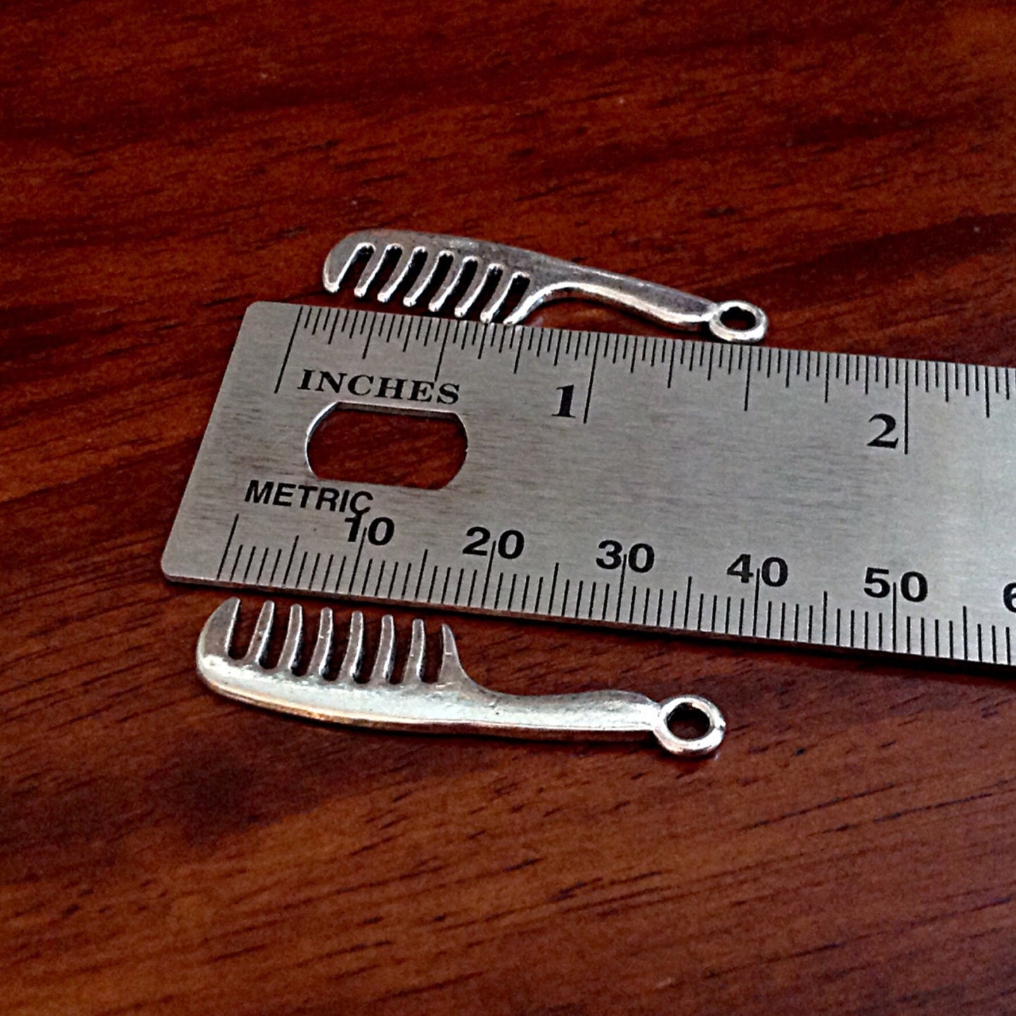 20pcs, Hair Comb Charms, Antique Silver Charms, Hair Comb Charms, Hairdresser Charms, Scissor Charms, Findings, Crafts and Jewelry Supplies