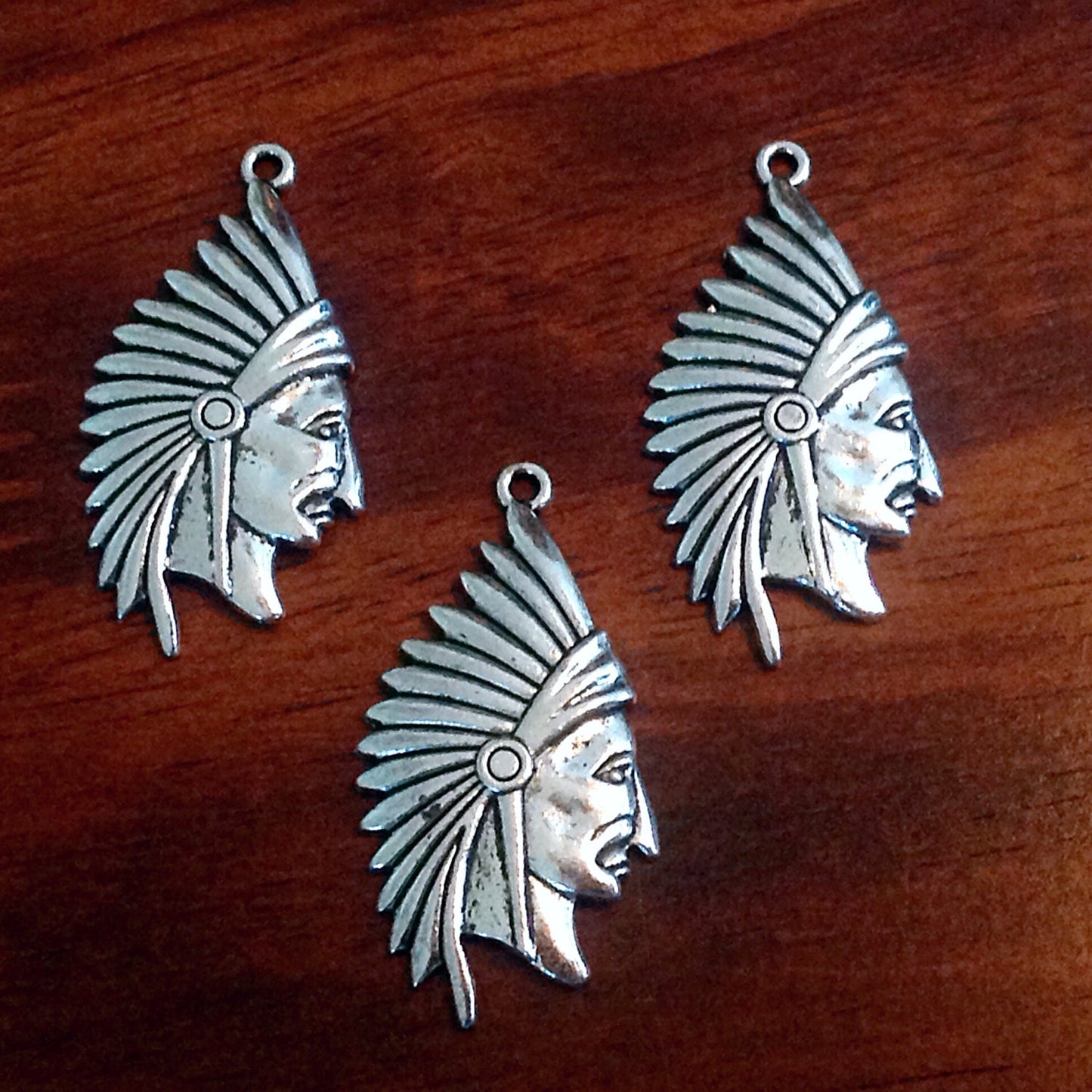 12pcs, Indian Head Charms, Headdress Charms, Indian Head Pendants, Native American Charms, Indian Charms, Jewelry Supplies, Findings