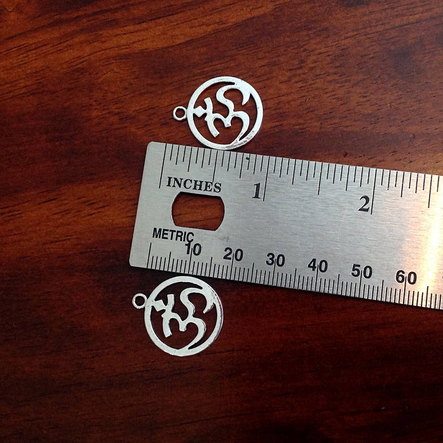 12pcs OM Charms, Antique Silver Charms, Silver OM Charms, Yoga, Namaste Charms, Zen Charms, Buddha, Jewelry and Craft Supplies, Findings