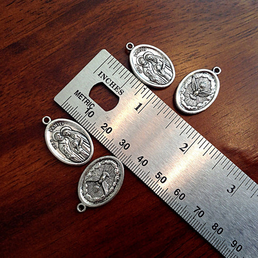 15pcs, Holy Family Charms, Holy Family Medals, Catholic Charms, Religious Medals, Rosary Charms, Mother Mary Charms, Baby Jesus Charms