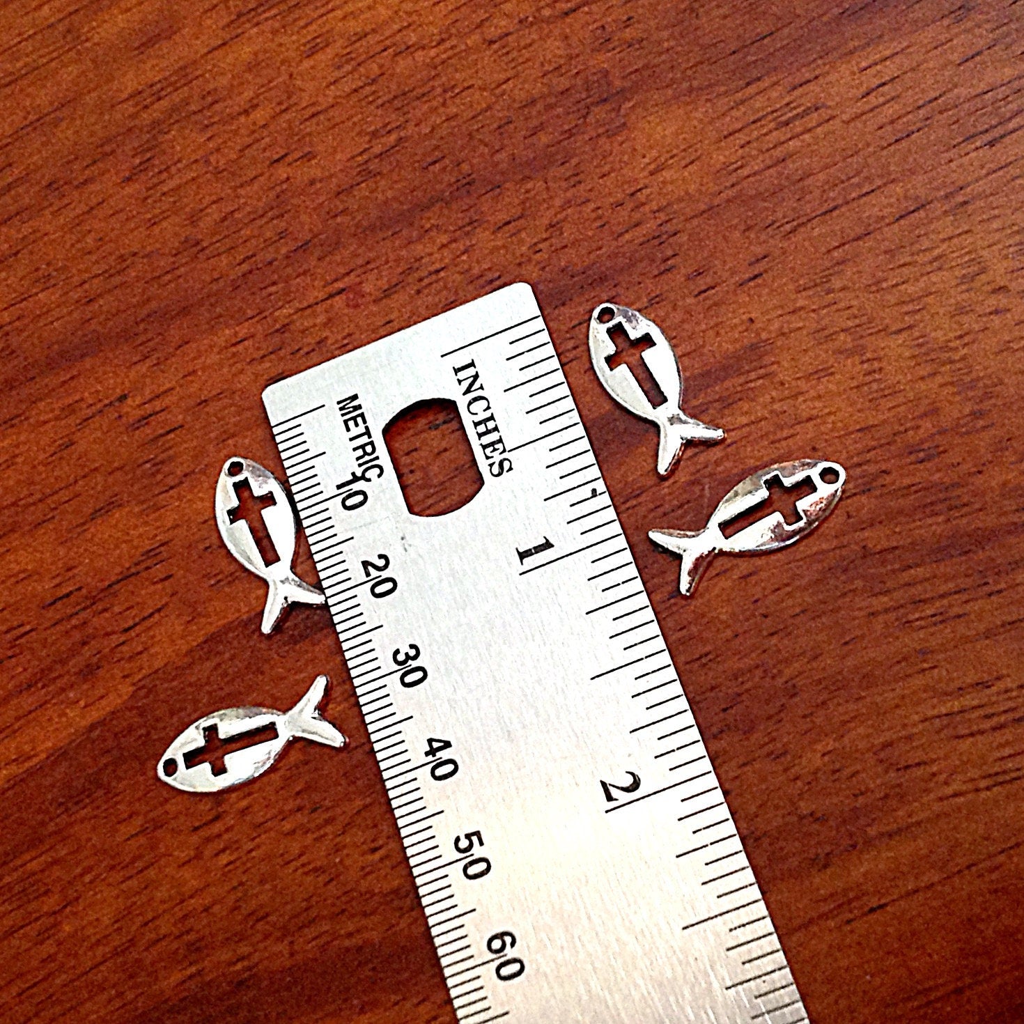 Bulk 25, Faith Charms, Antique Silver Charms, Silver Fish Charms, Silver Ribbon Charms, Silver Faith Charms, Findings and Jewelry Supplies