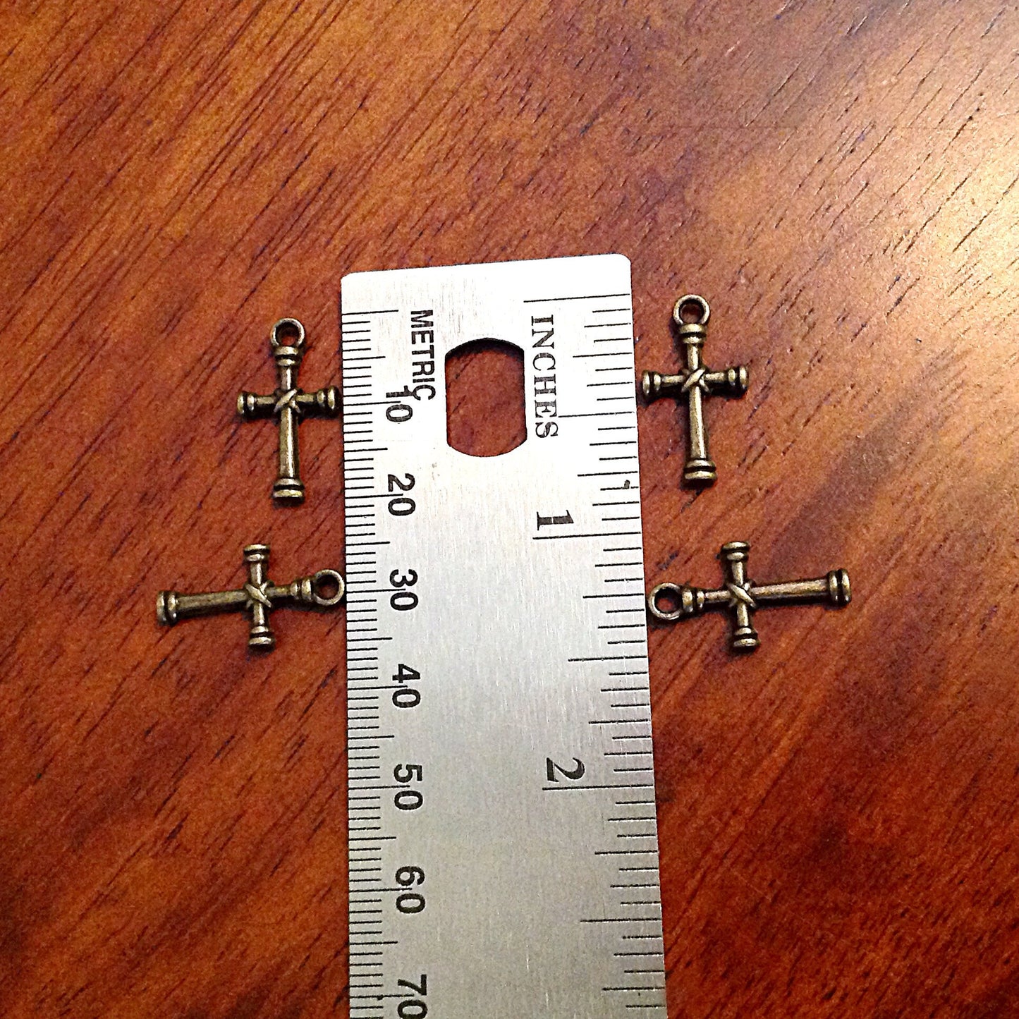 25pcs Bronze Cross Charms, Antique Bronze Charms, Fancy Cross Charms, Armor of God, Double Sided Cross Charms, Findings and Jewelry Supplies