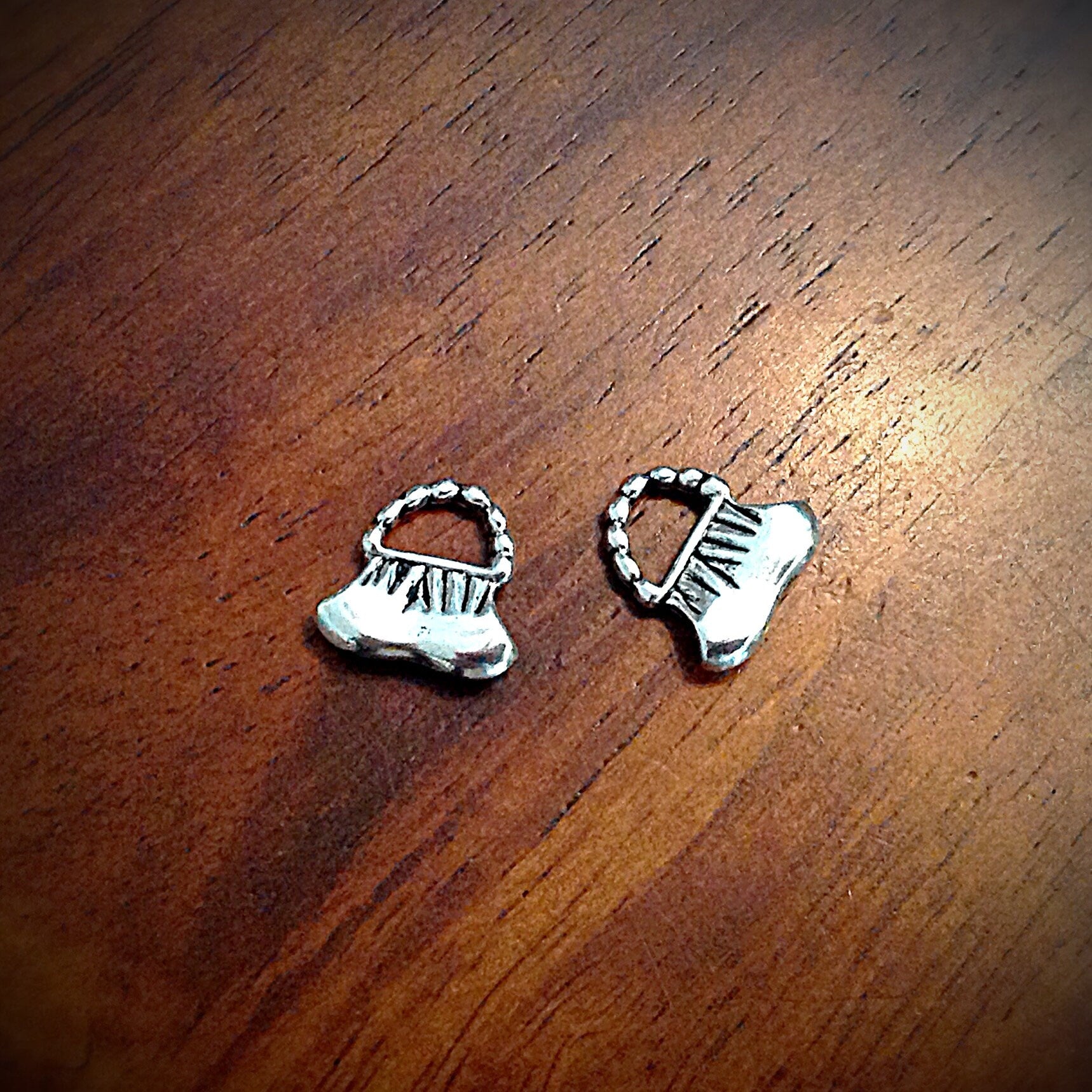 Bulk 15 Purse Pendants, Antique Silver Charms, Handbag Pendants, 3-D Purse Charms, Handbag Charms, Findings, Crafts and Jewelry Supplies