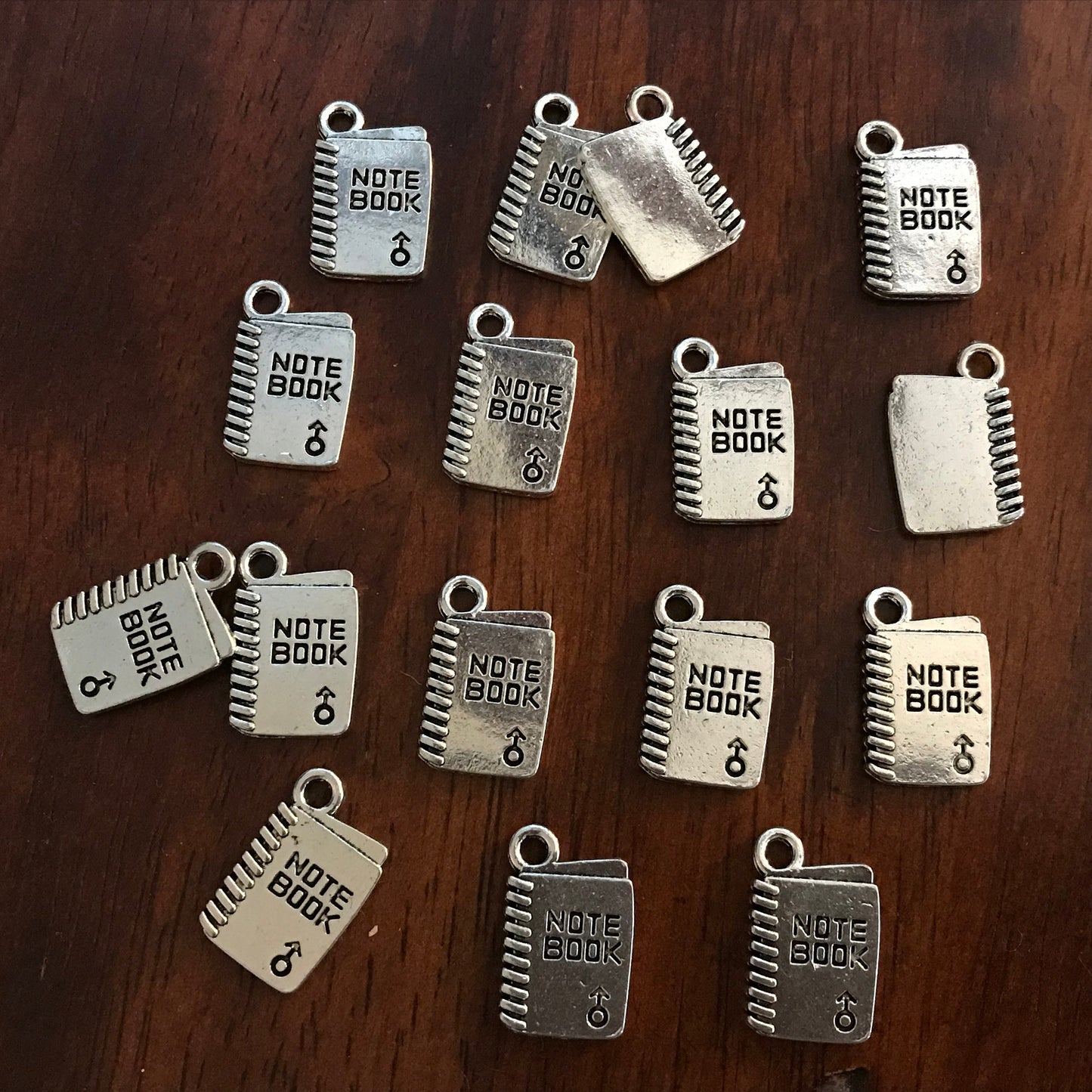 20pcs, Notebook Charms, School Book Charms, Book Charms, School Charms, Note Book Charms, Graduation Charms, Diploma Charms, Findings