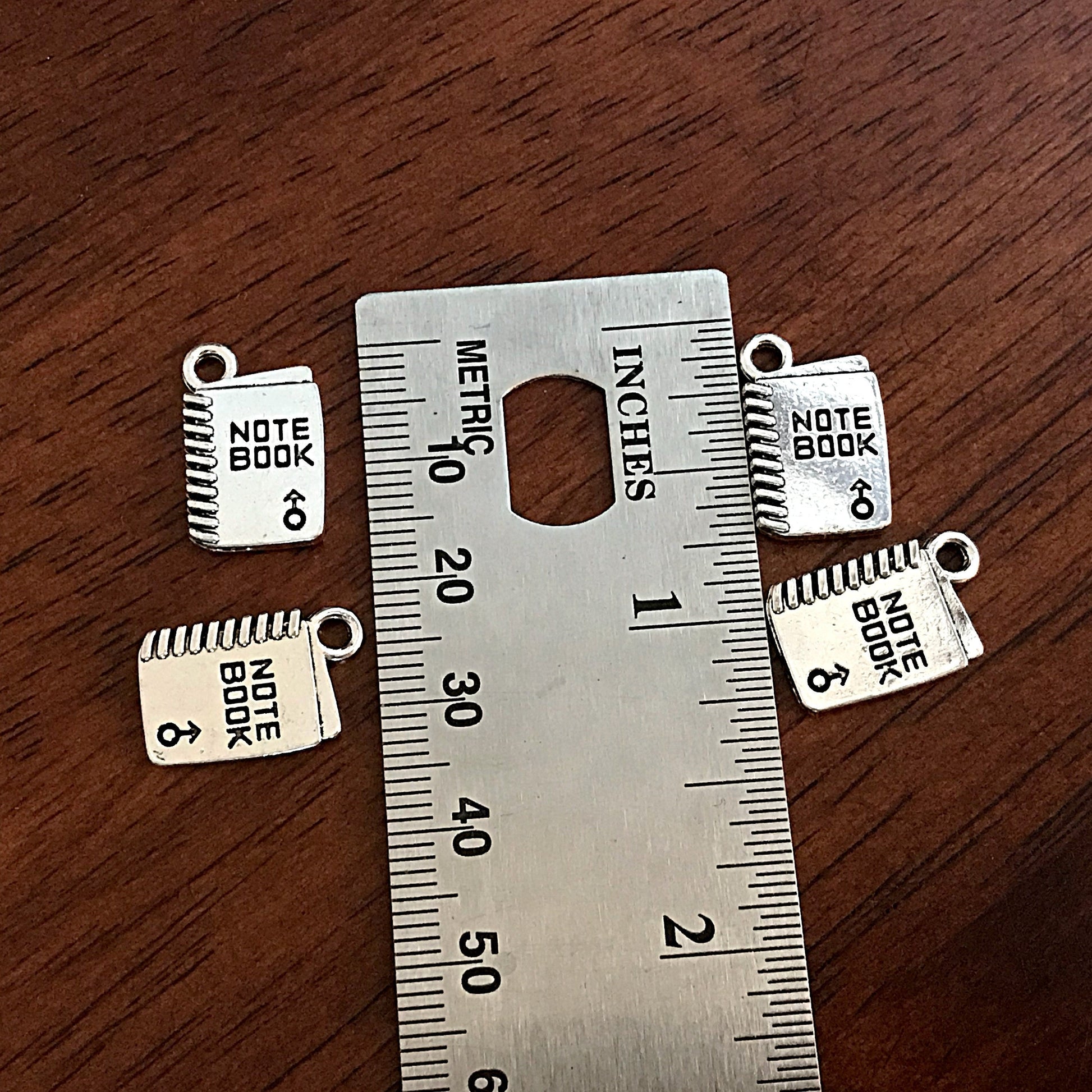 20pcs, Notebook Charms, School Book Charms, Book Charms, School Charms, Note Book Charms, Graduation Charms, Diploma Charms, Findings