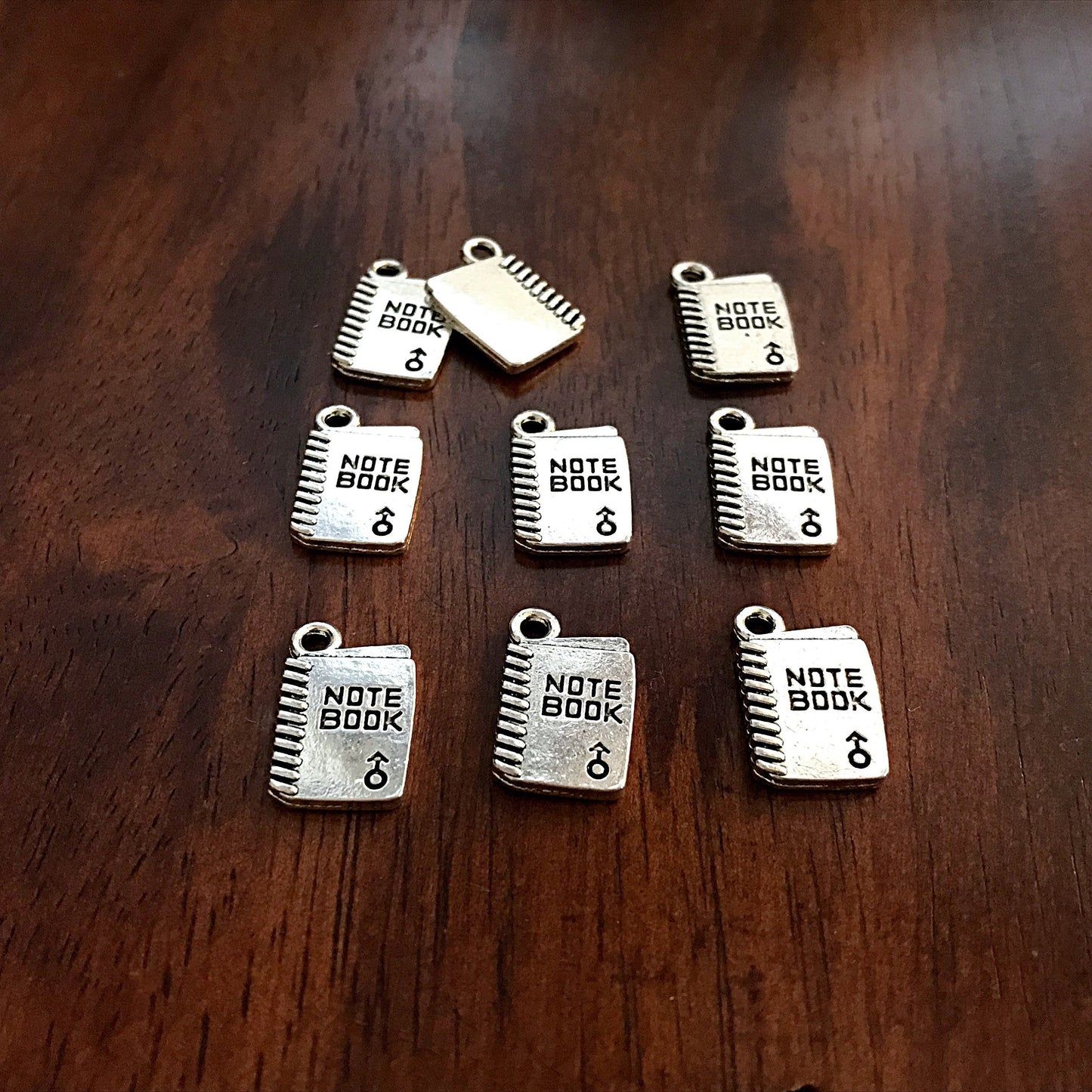 20pcs, Notebook Charms, School Book Charms, Book Charms, School Charms, Note Book Charms, Graduation Charms, Diploma Charms, Findings