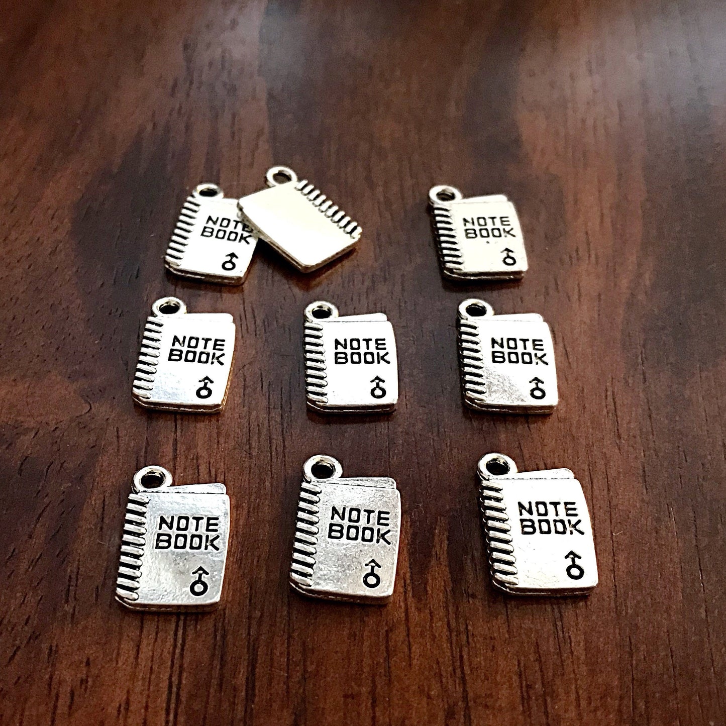 20pcs, Notebook Charms, School Book Charms, Book Charms, School Charms, Note Book Charms, Graduation Charms, Diploma Charms, Findings