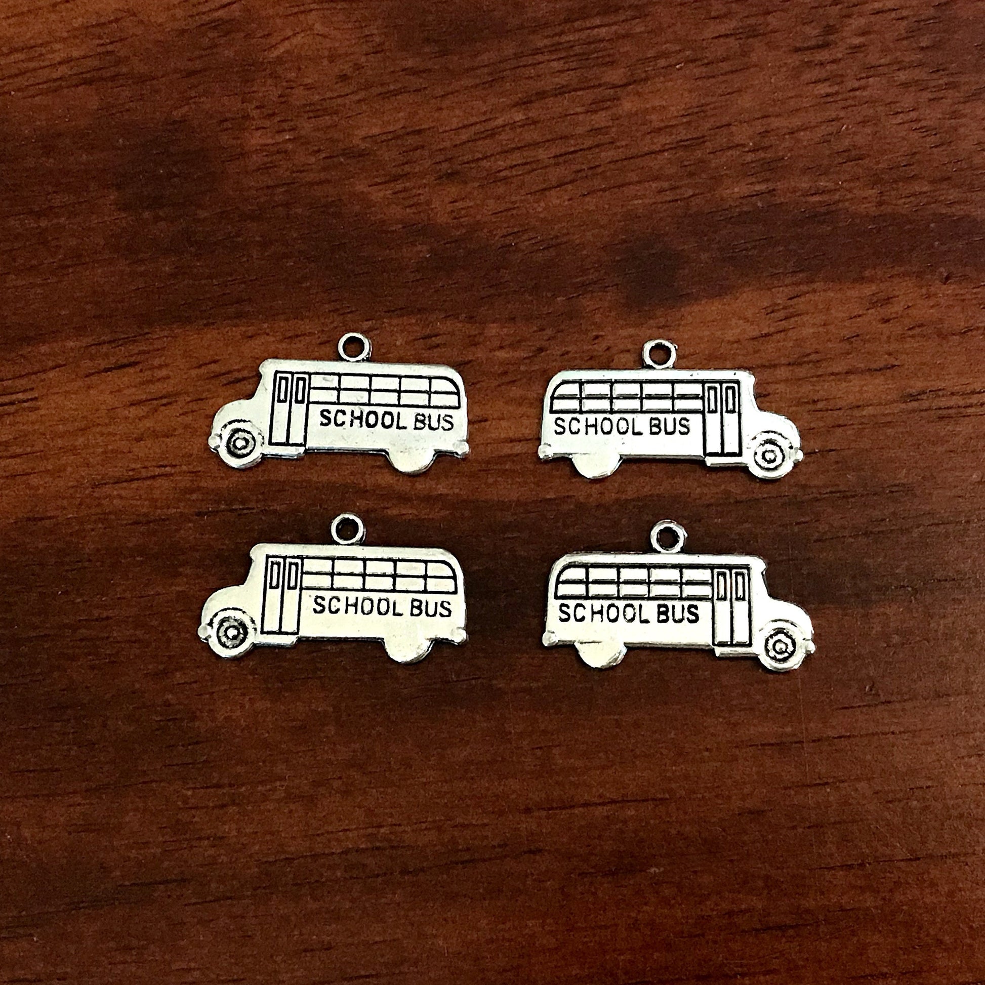 SALE 20pcs School Bus Charms, Bus Charms, School Charms, Bus Stop Charms, Teacher Charms, Graduation Charms, Transportation Charms, Findings