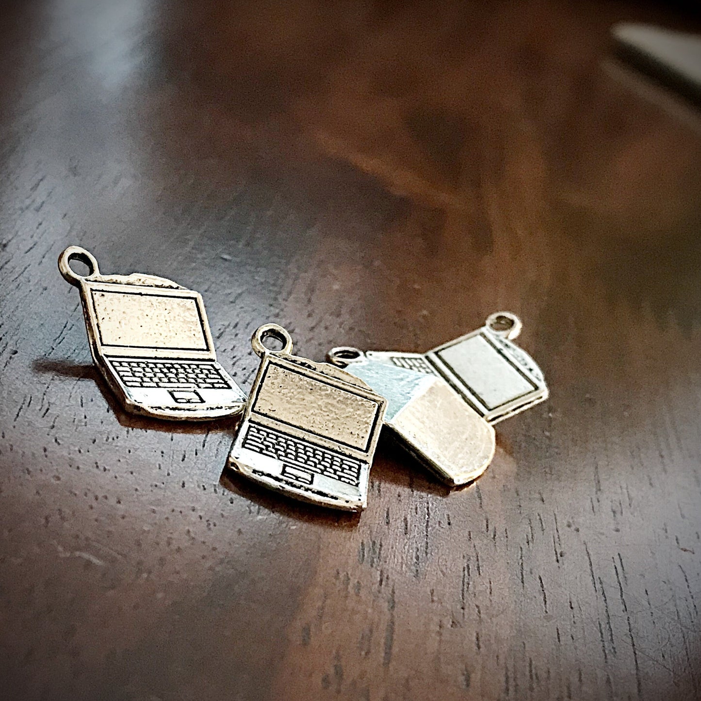 12pcs, Laptop Charms, Laptop Pendants, Computer Charms, Keyboard Charms, School Charms, Note Book Charms, Graduation Charms, Findings