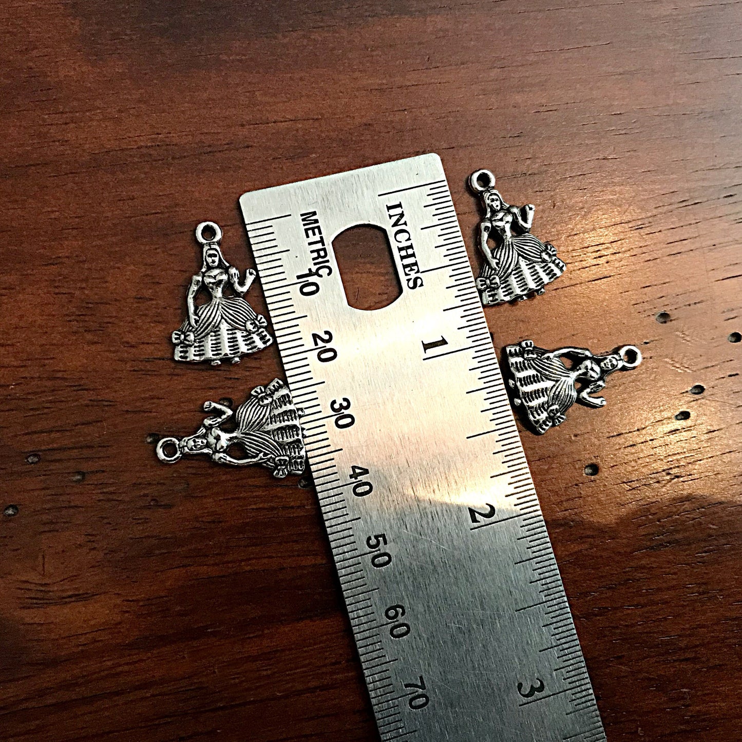 25pcs, Quinceañera Dress Charms, Antique Silver Dress Charms, Quinceañera Charms, Princess Dress Charms, Birthday Dress Charms, Findings