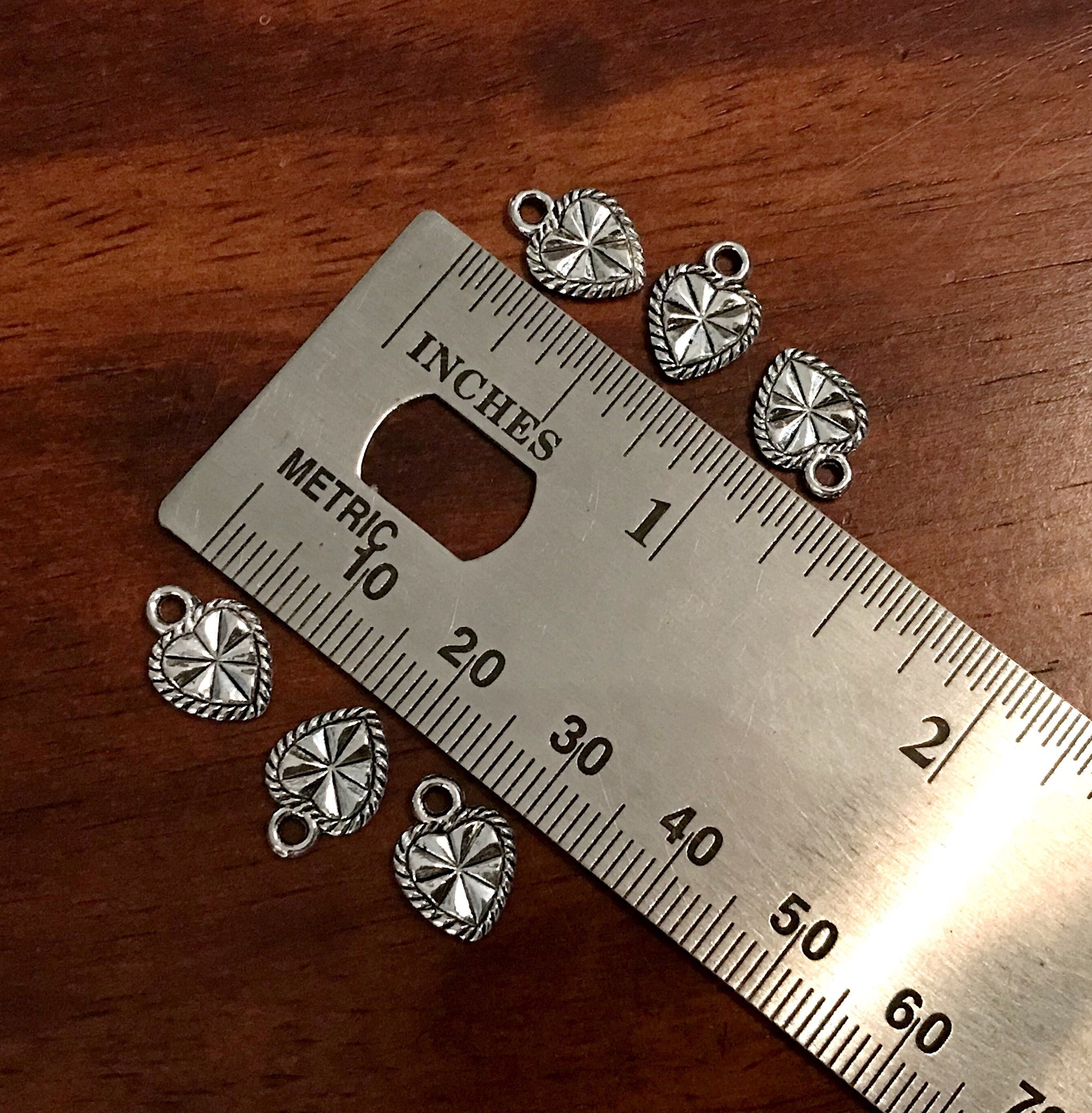 Bulk 50pcs Heart Charms, Antique Silver Charms, Etched Hearts, Love Charms, Heart Charms, Silver Heart Charms, Valentine Charms, Findings