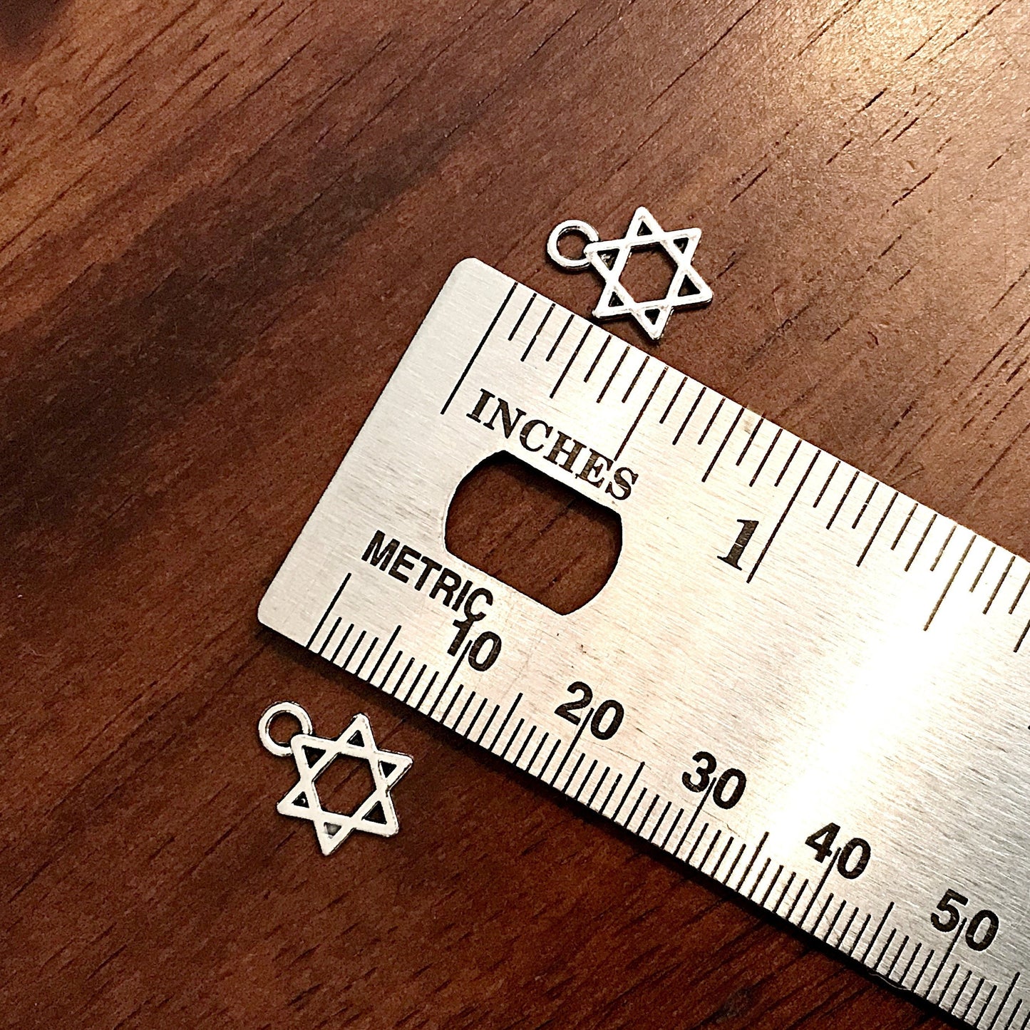 30pcs, Star of David Charms, Tiny Star of David Charms, Hexagram Charms, 6 Point Star Charms, Jewish Star Charm, Hexagram Charms, Findings