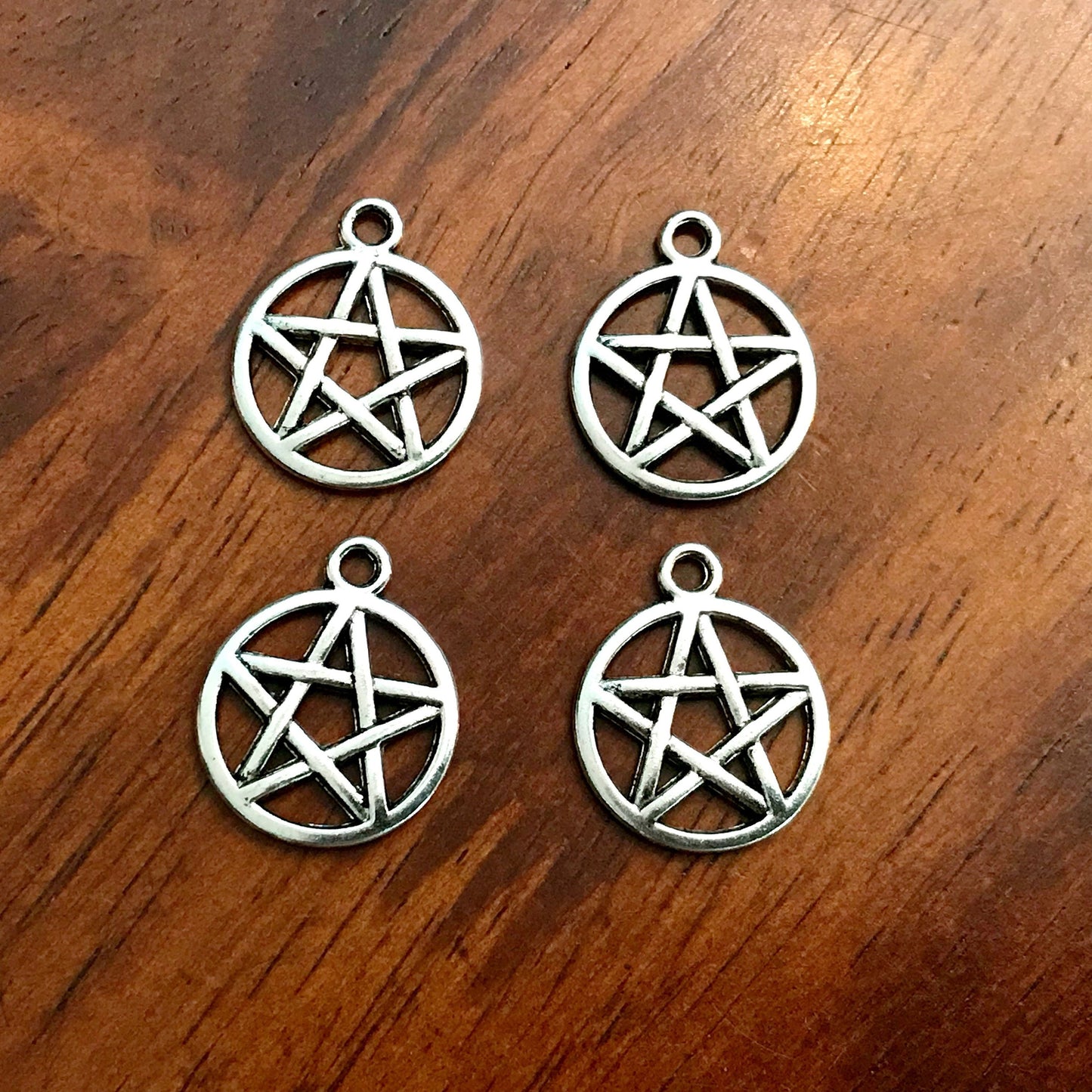 15pcs, Pentagram Charms, Star Charms, Wicca Charms, 5 Point Star, Wiccan Charms, Pentagram Star Charms, Hexagram Charms, Pentagram Charms