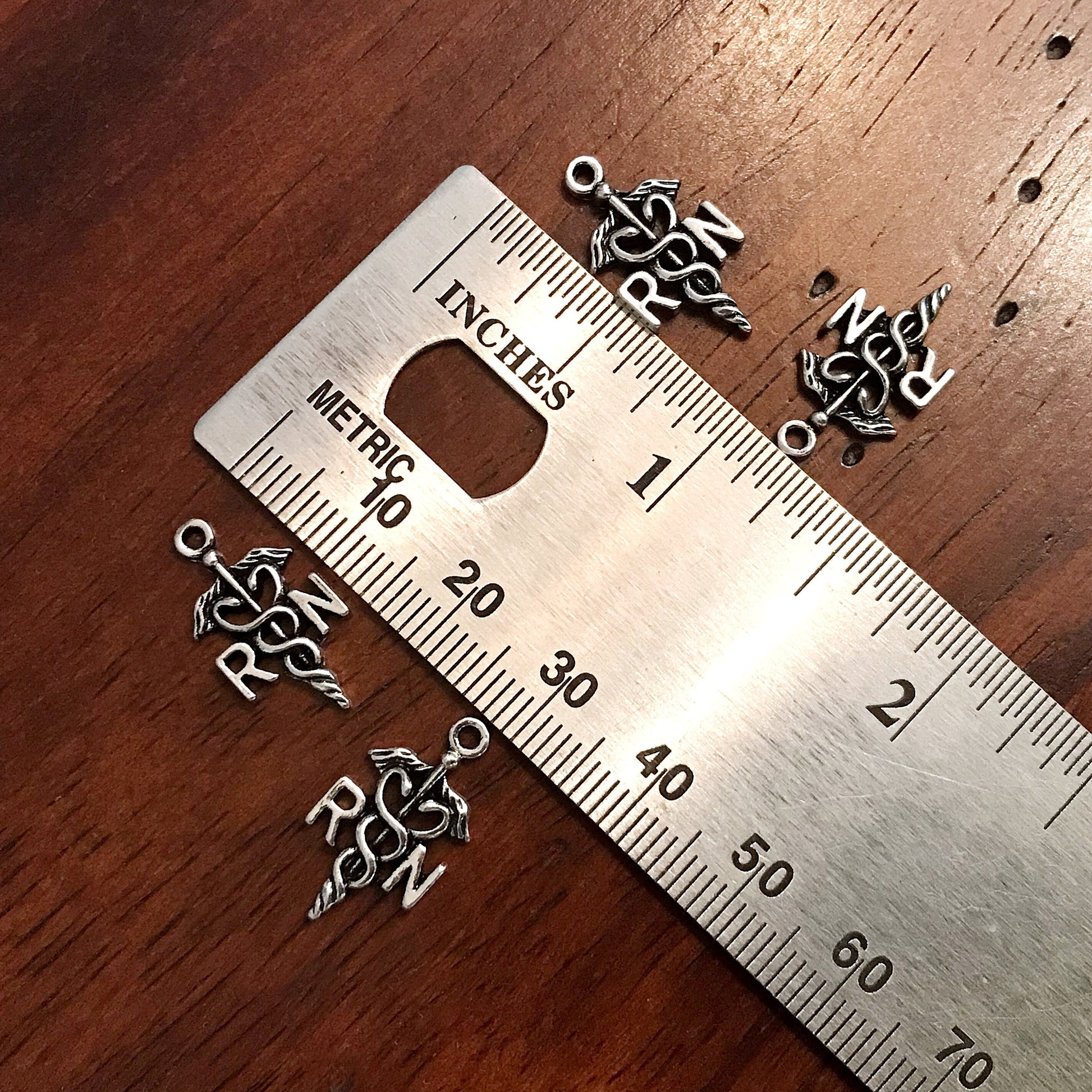 40pcs, Nurse Charms, RN Charms, RN Nurse Charms, Nurse Charm, Nurse Pendant, Registered Nurse Charms, Caduceus Charms, Nurse Symbol Charms