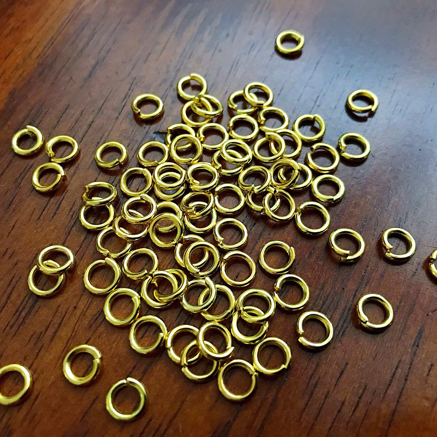 Strong Jump Rings, 300pcs 6x1.2mm Jump Rings, 16 Gauge Heavy Duty 6mm x 1.2mm Jumprings, Industrial Strength Jump Rings, Findings