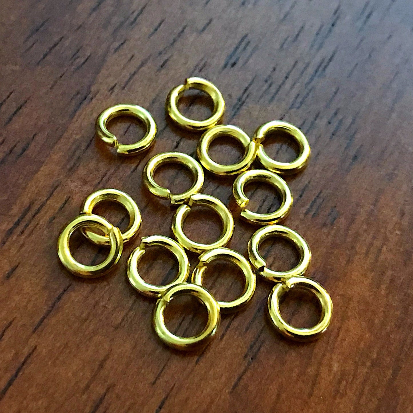 Strong Jump Rings, 300pcs 6x1.2mm Jump Rings, 16 Gauge Heavy Duty 6mm x 1.2mm Jumprings, Industrial Strength Jump Rings, Findings
