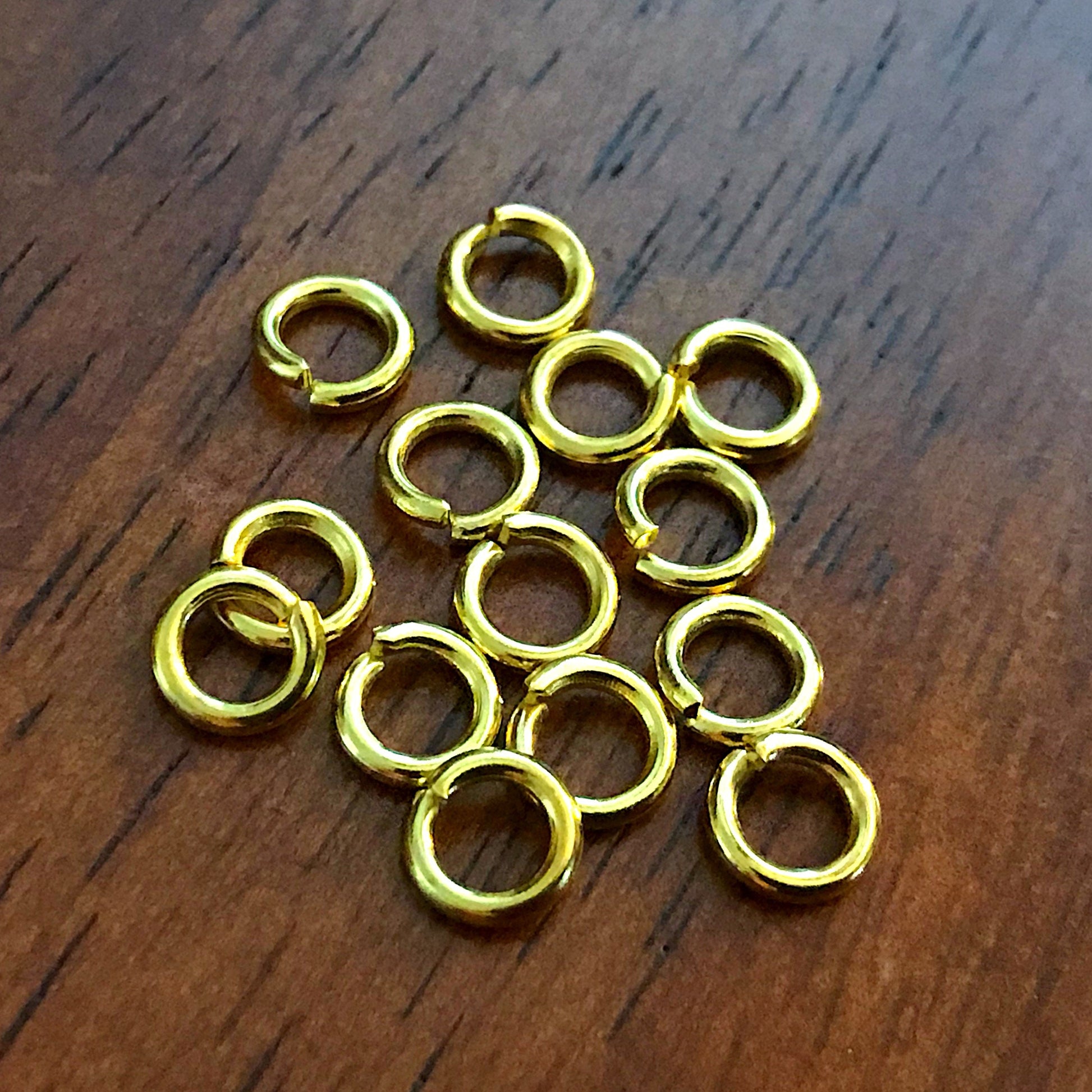 Strong Jump Rings, 300pcs 6x1.2mm Jump Rings, 16 Gauge Heavy Duty 6mm x 1.2mm Jumprings, Industrial Strength Jump Rings, Findings
