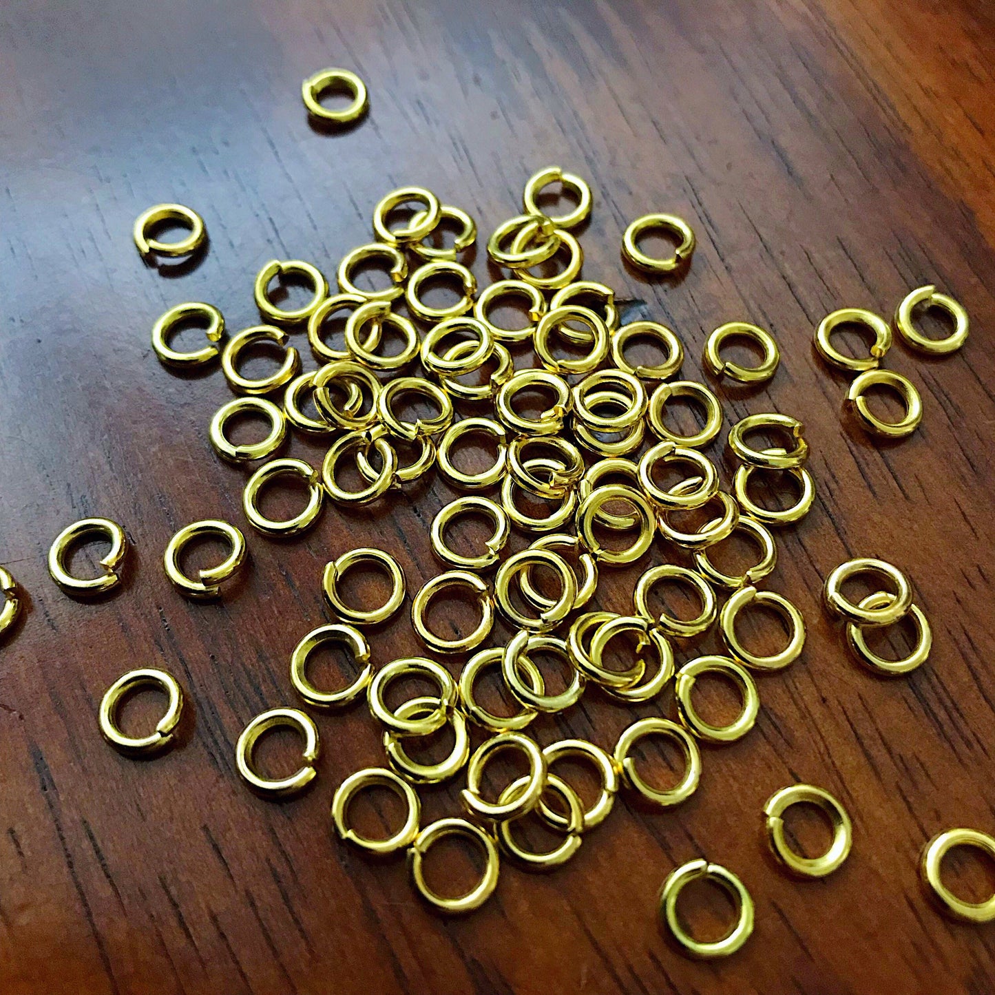 Strong Jump Rings, 300pcs 6x1.2mm Jump Rings, 16 Gauge Heavy Duty 6mm x 1.2mm Jumprings, Industrial Strength Jump Rings, Findings