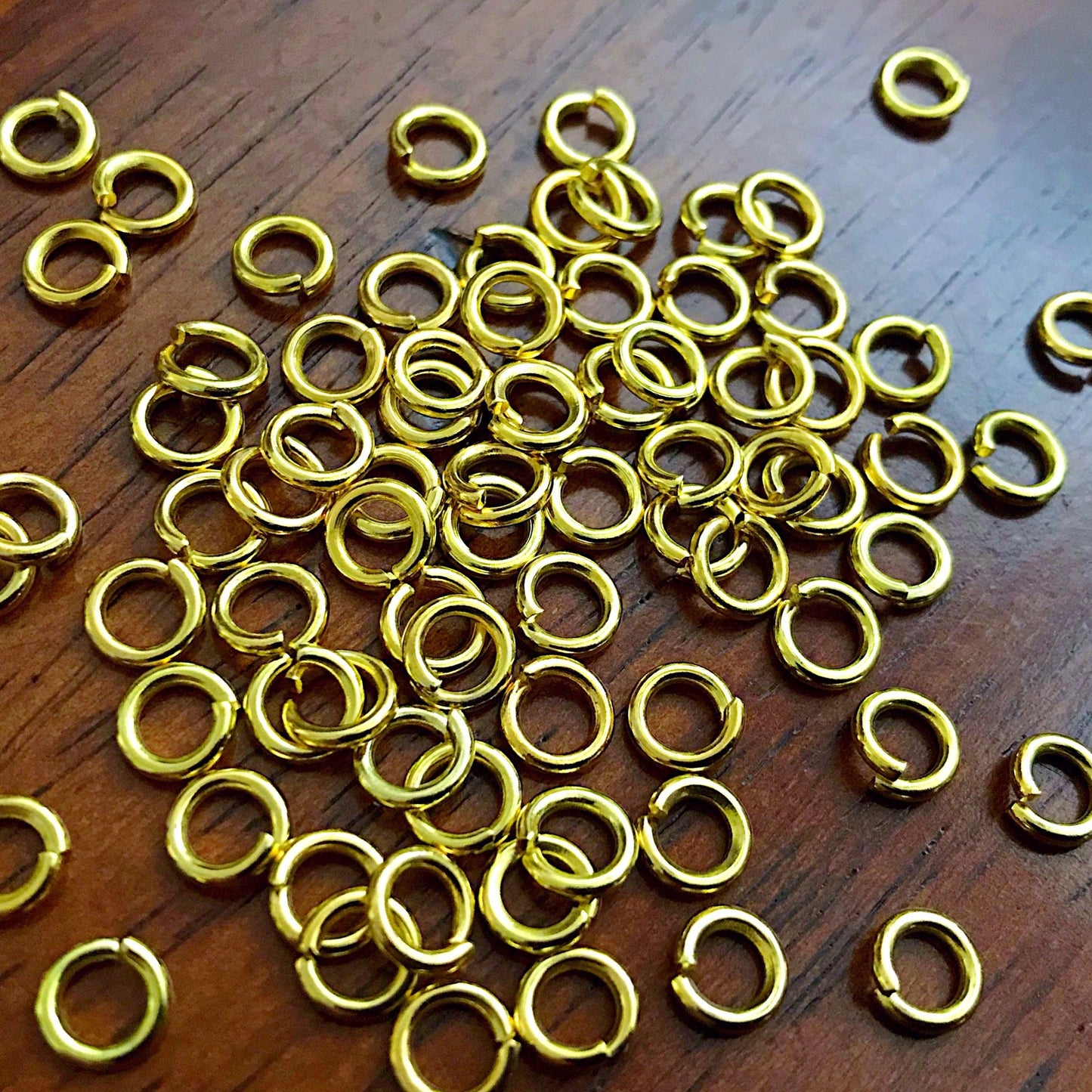 Strong Jump Rings, 300pcs 6x1.2mm Jump Rings, 16 Gauge Heavy Duty 6mm x 1.2mm Jumprings, Industrial Strength Jump Rings, Findings