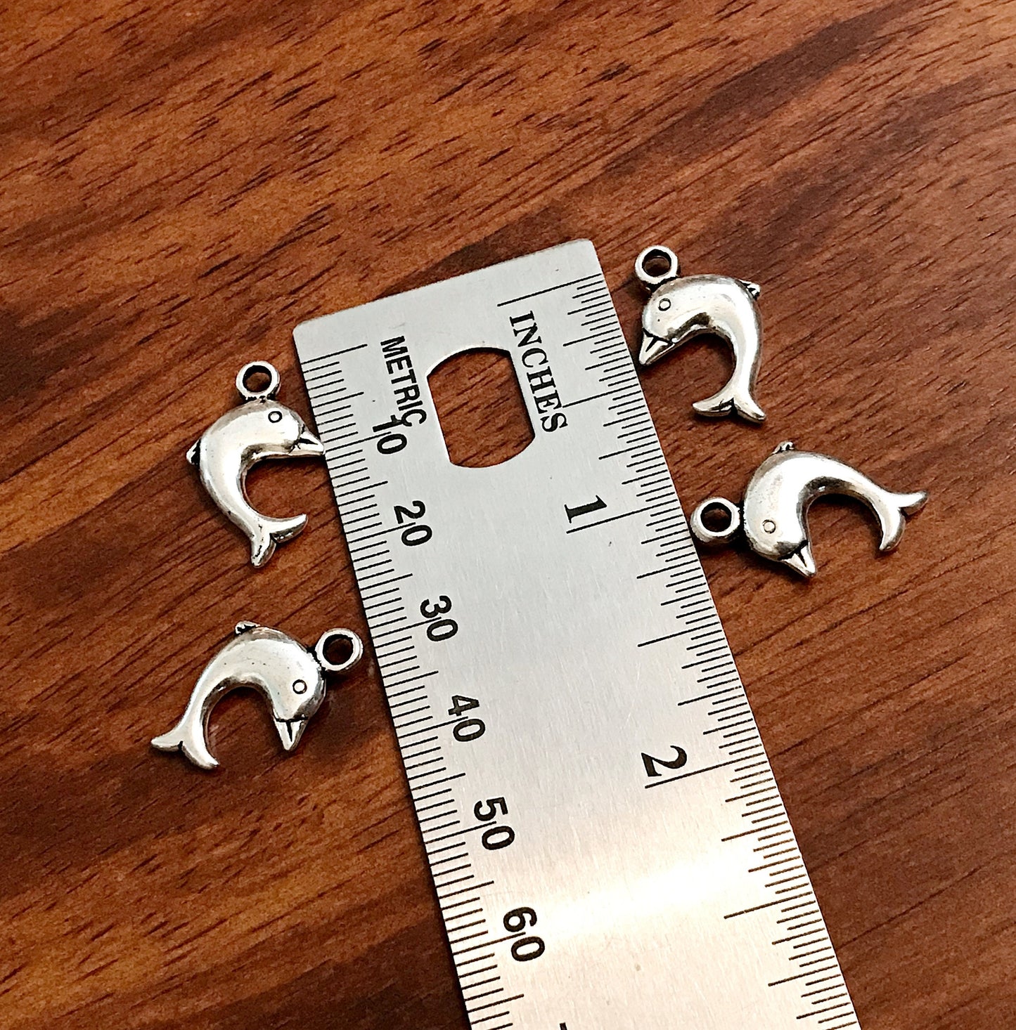 20pcs, Dolphin Charms, Antique Silver Charms, Silver Dolphin Charms, Whale Charms, Fish Charms, 3D Dolphin Charms, Killer Whale, Findings